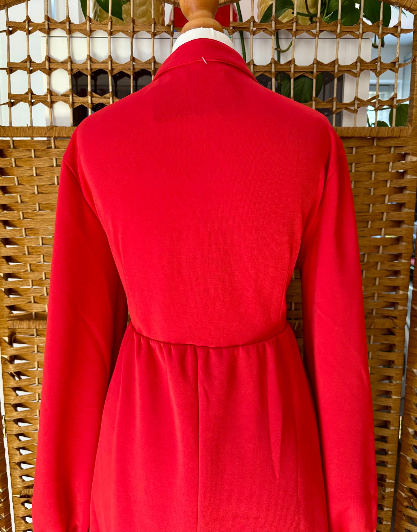 1970s Red Maxi-Dress (UK 10)