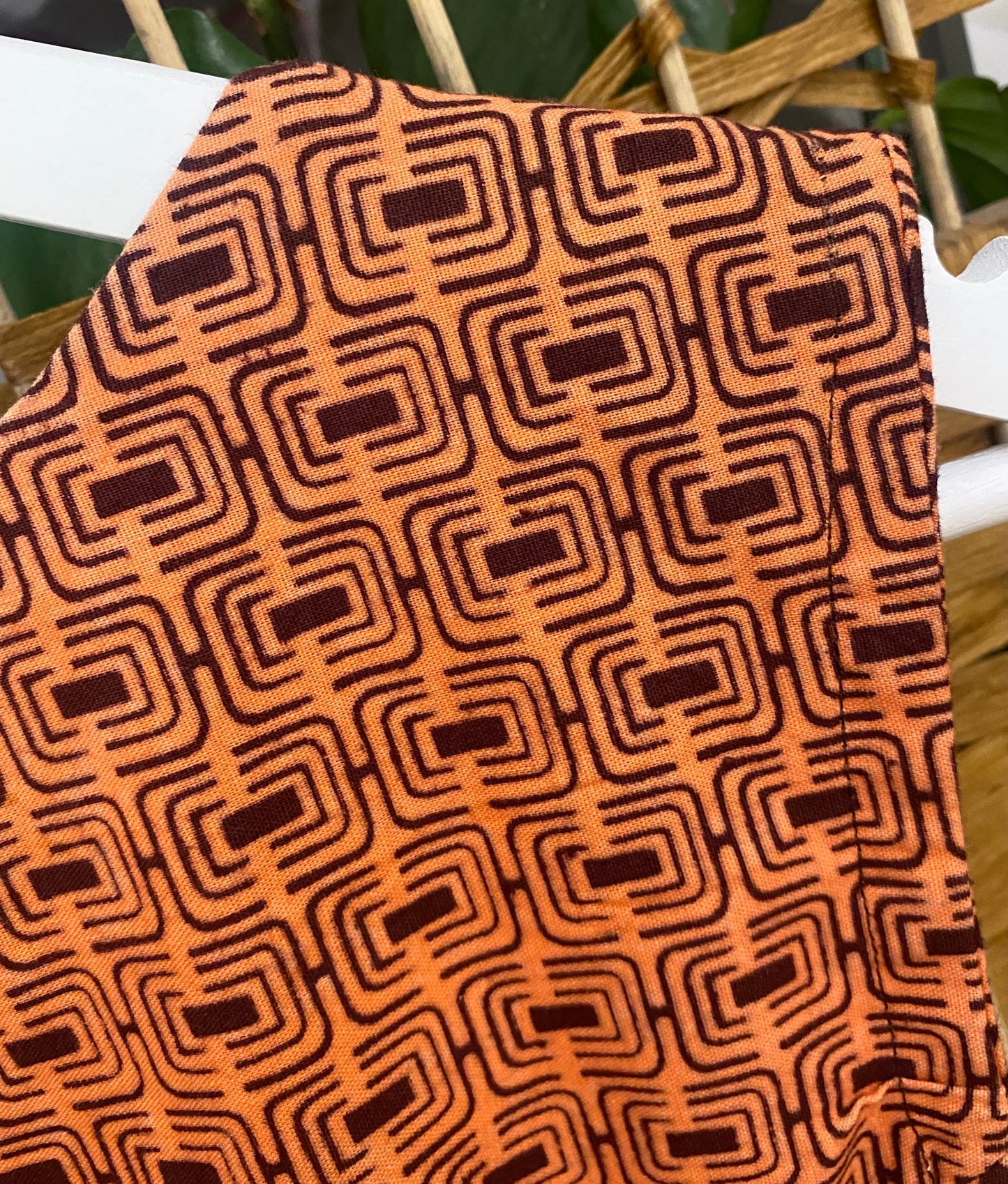1960s Geometric Print Mini-Dress (UK 8)