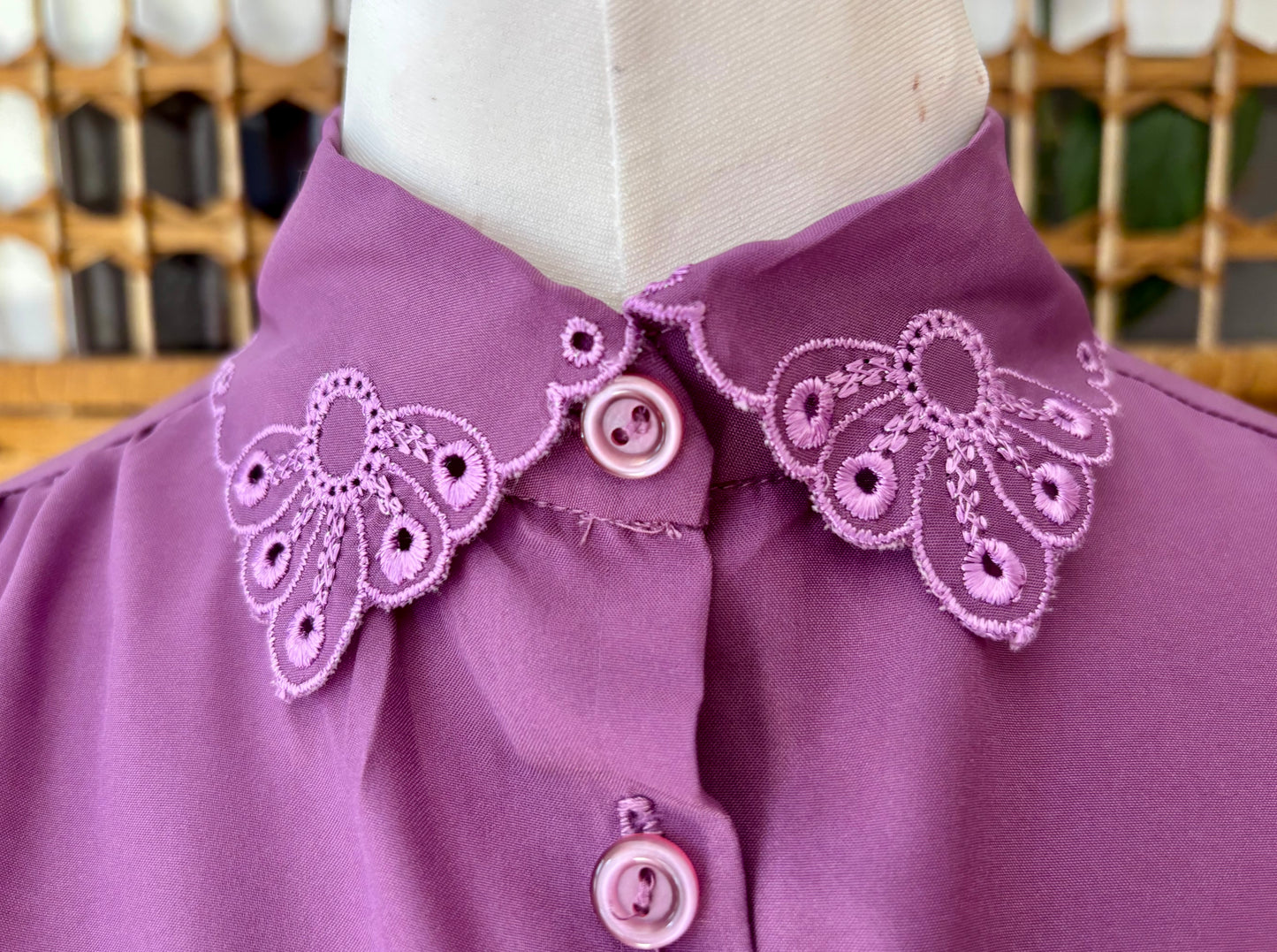 1980s Richard’s Purple Blouse (UK 16)