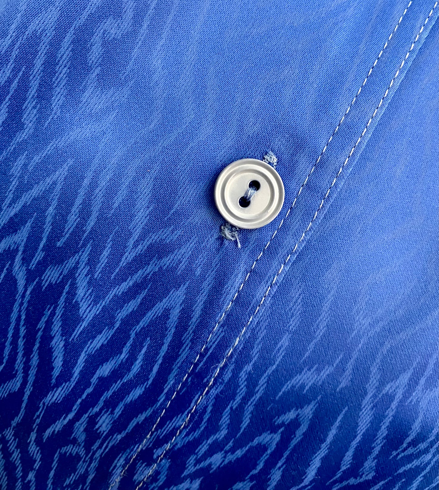 1980s Royal Blue Blouse (UK 16)