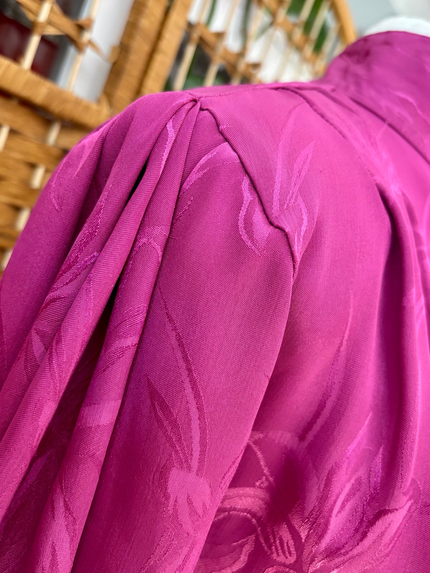 1980s Sixth Sense Cerise Blouse (UK 16)