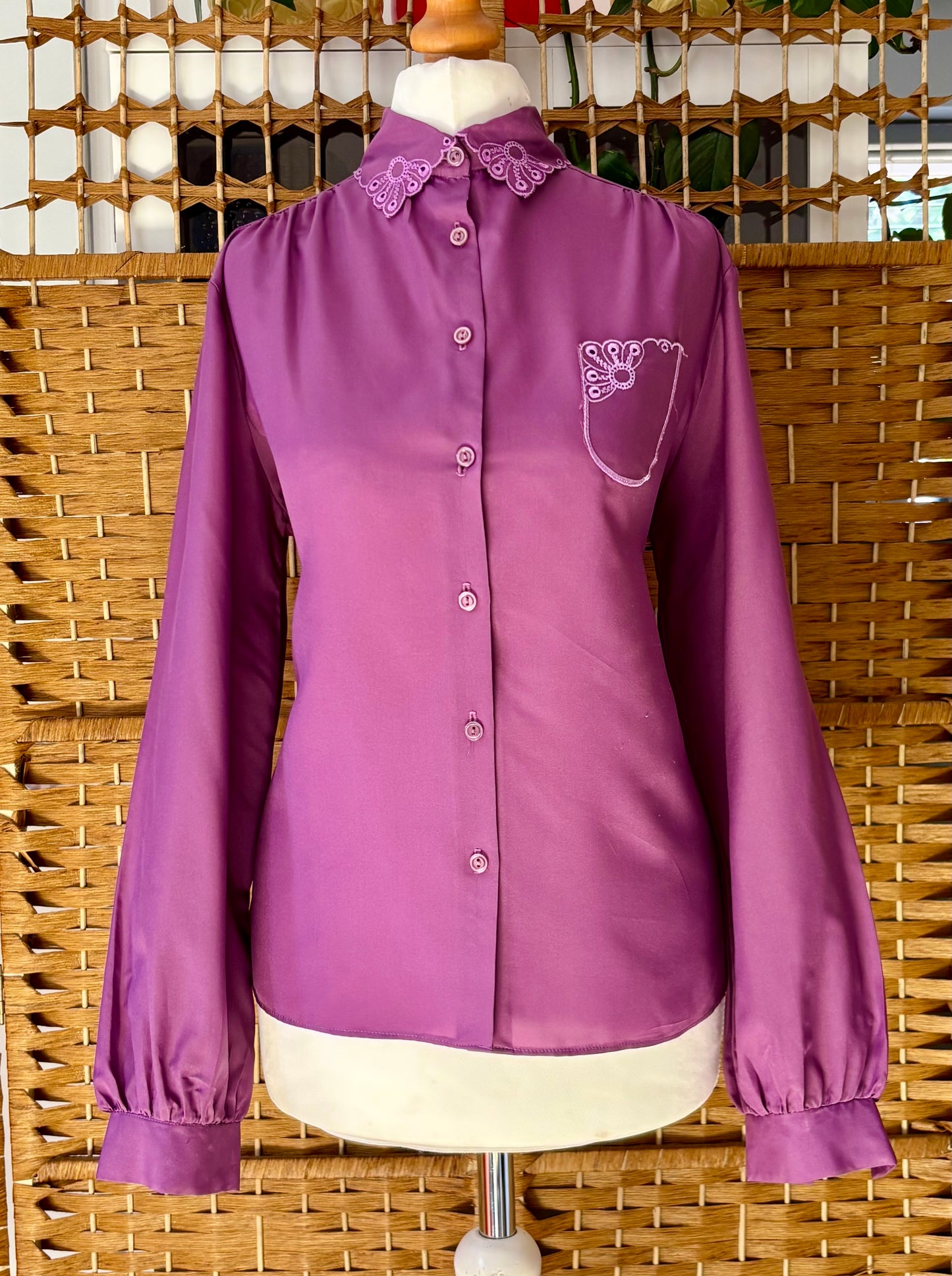 1980s Richard’s Purple Blouse (UK 16)