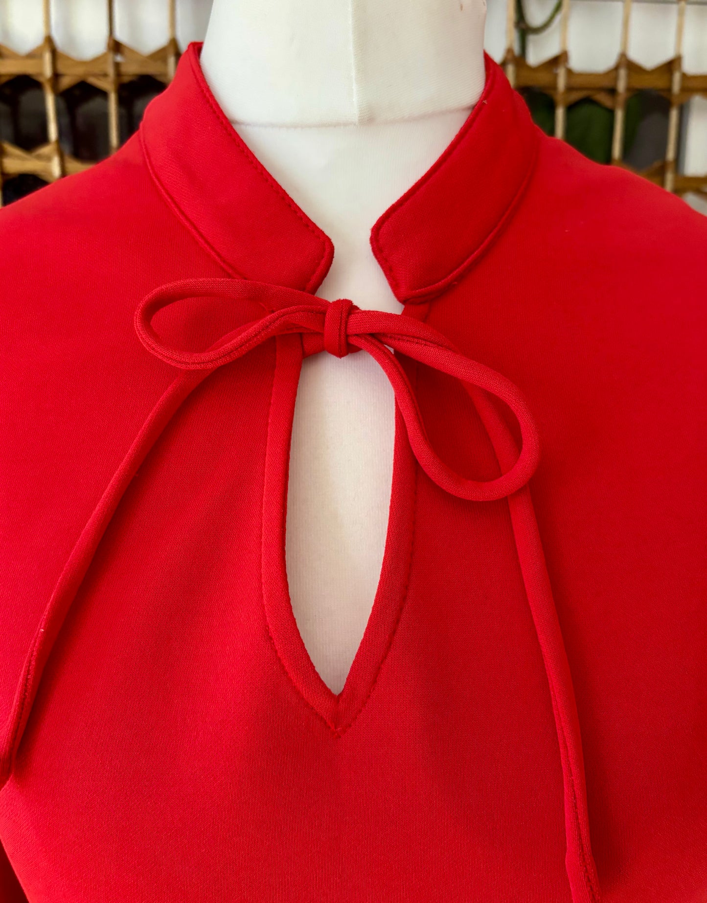 1970s Red Maxi-Dress (UK 10)