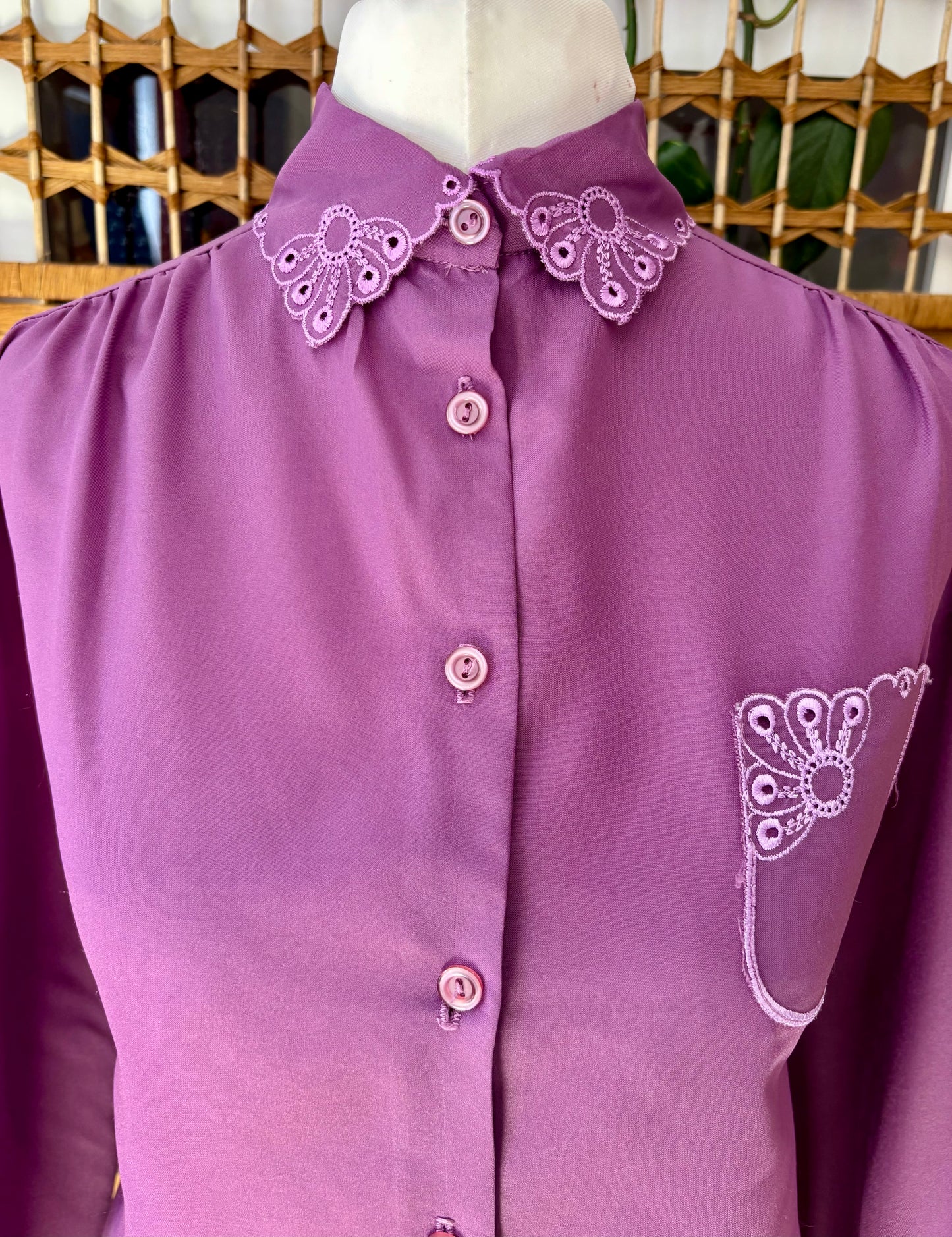 1980s Richard’s Purple Blouse (UK 16)