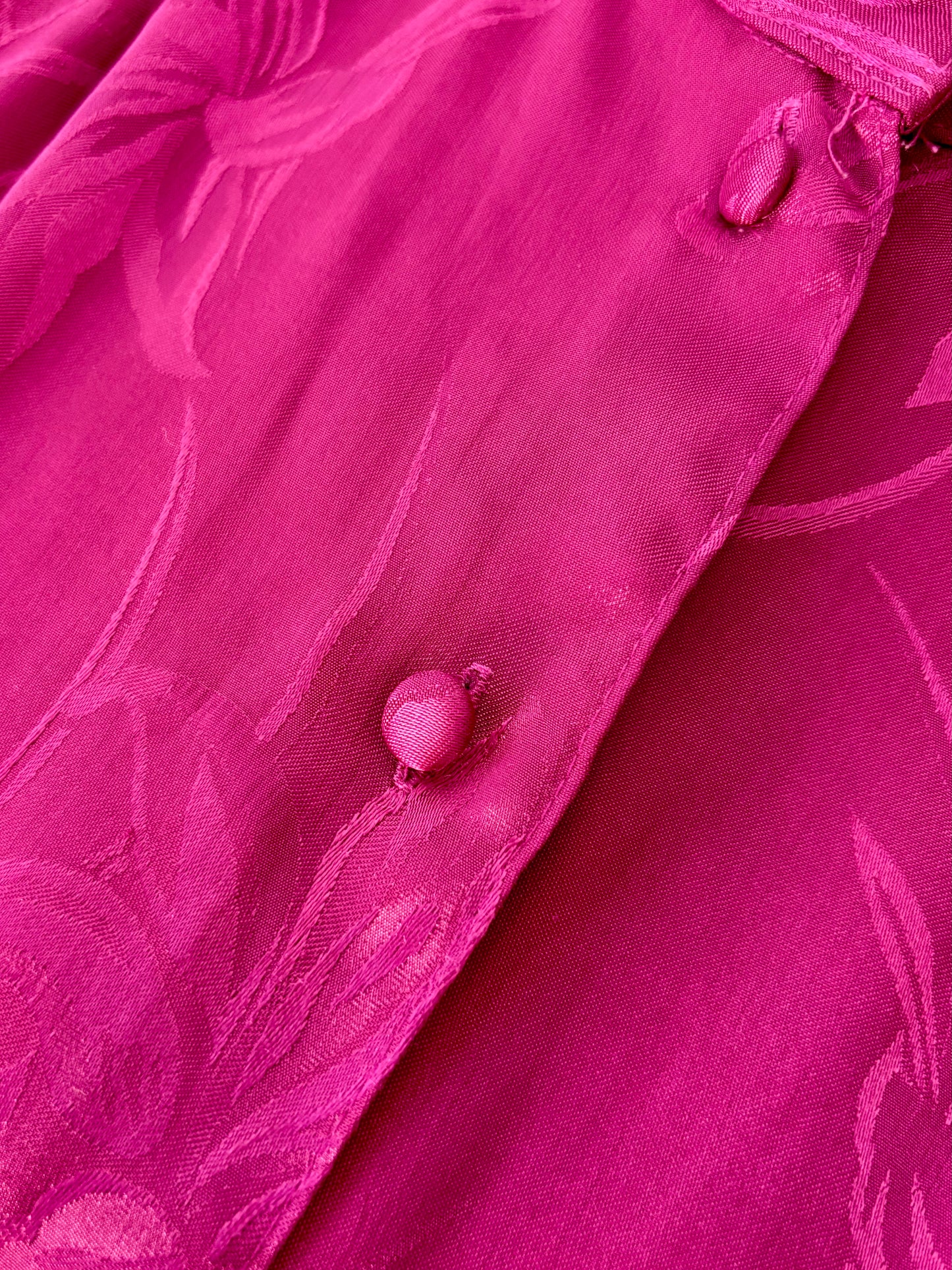 1980s Sixth Sense Cerise Blouse (UK 16)
