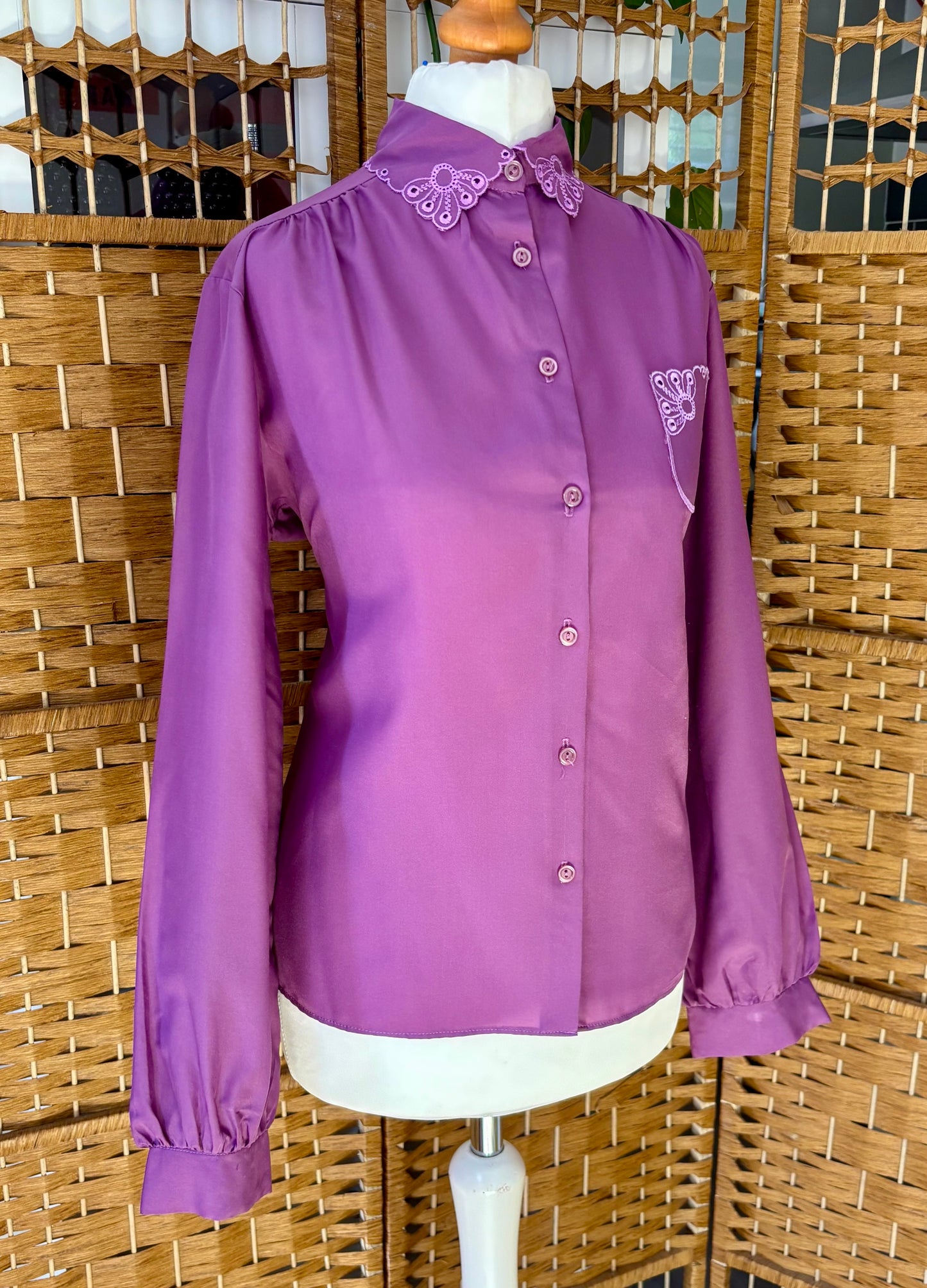 1980s Richard’s Purple Blouse (UK 16)