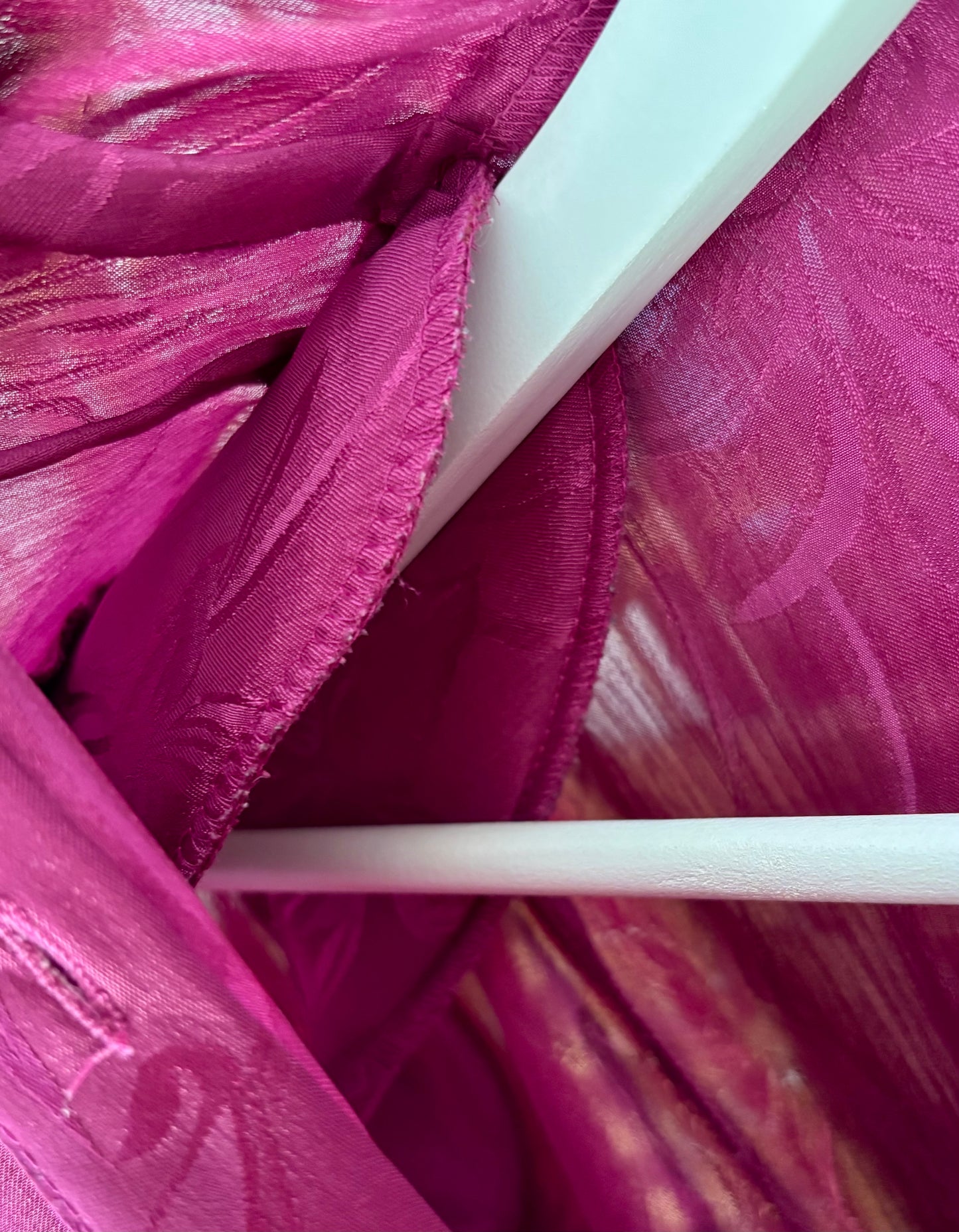 1980s Sixth Sense Cerise Blouse (UK 16)
