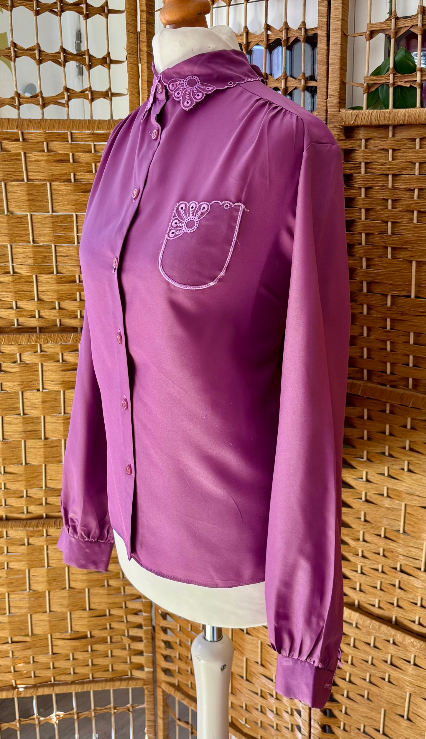 1980s Richard’s Purple Blouse (UK 16)