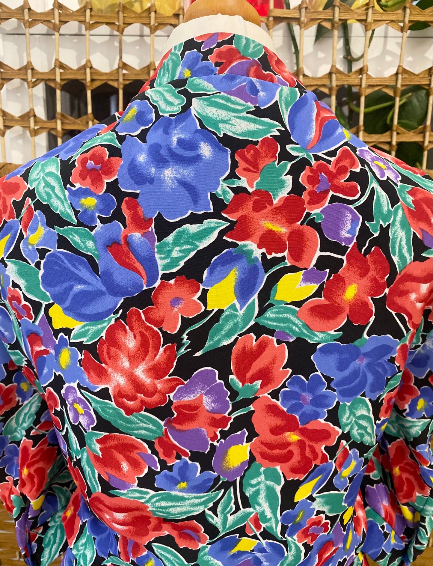 1980s C & A Floral ‘Tea’ Midi-Dress (UK 16)