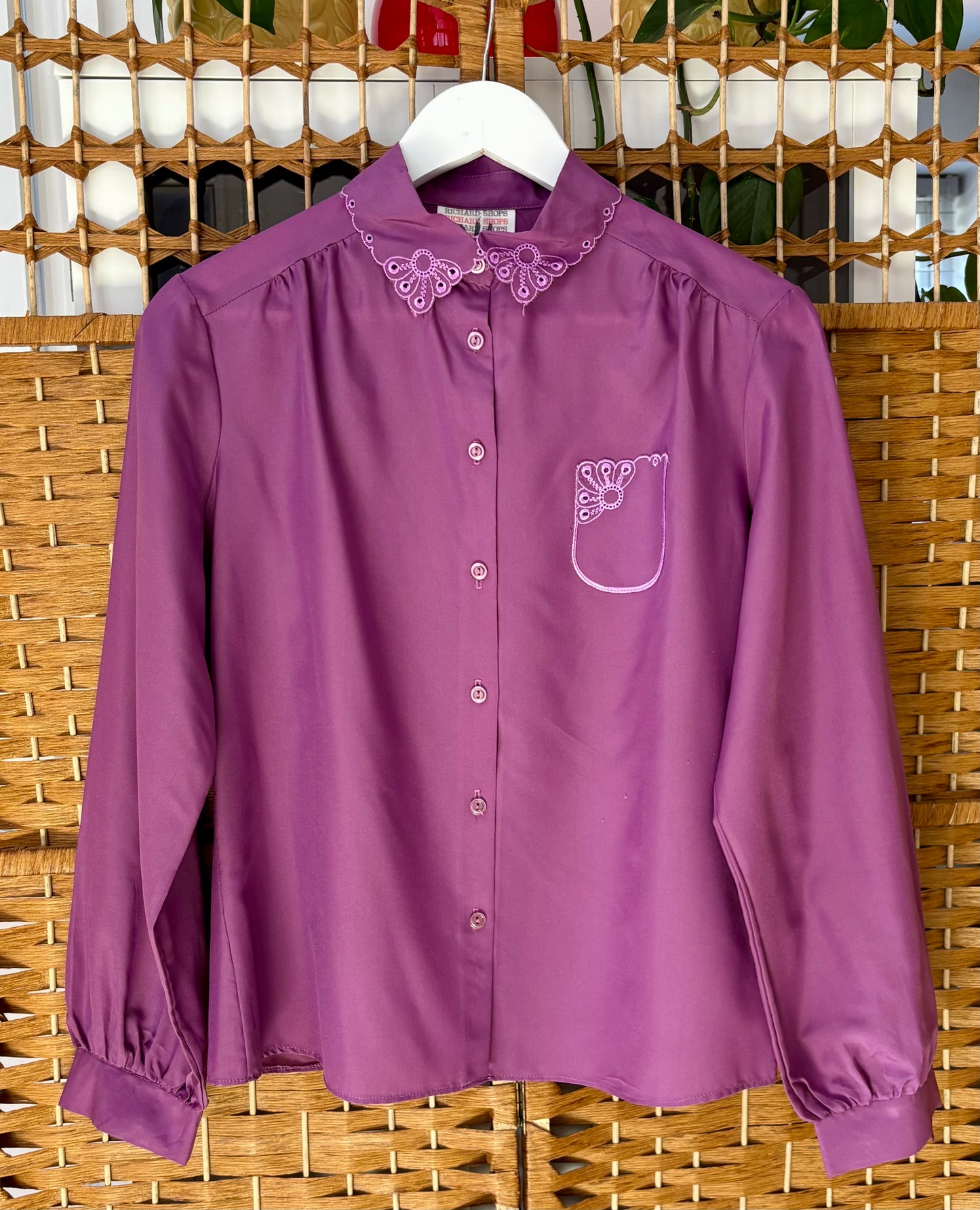 1980s Richard’s Purple Blouse (UK 16)