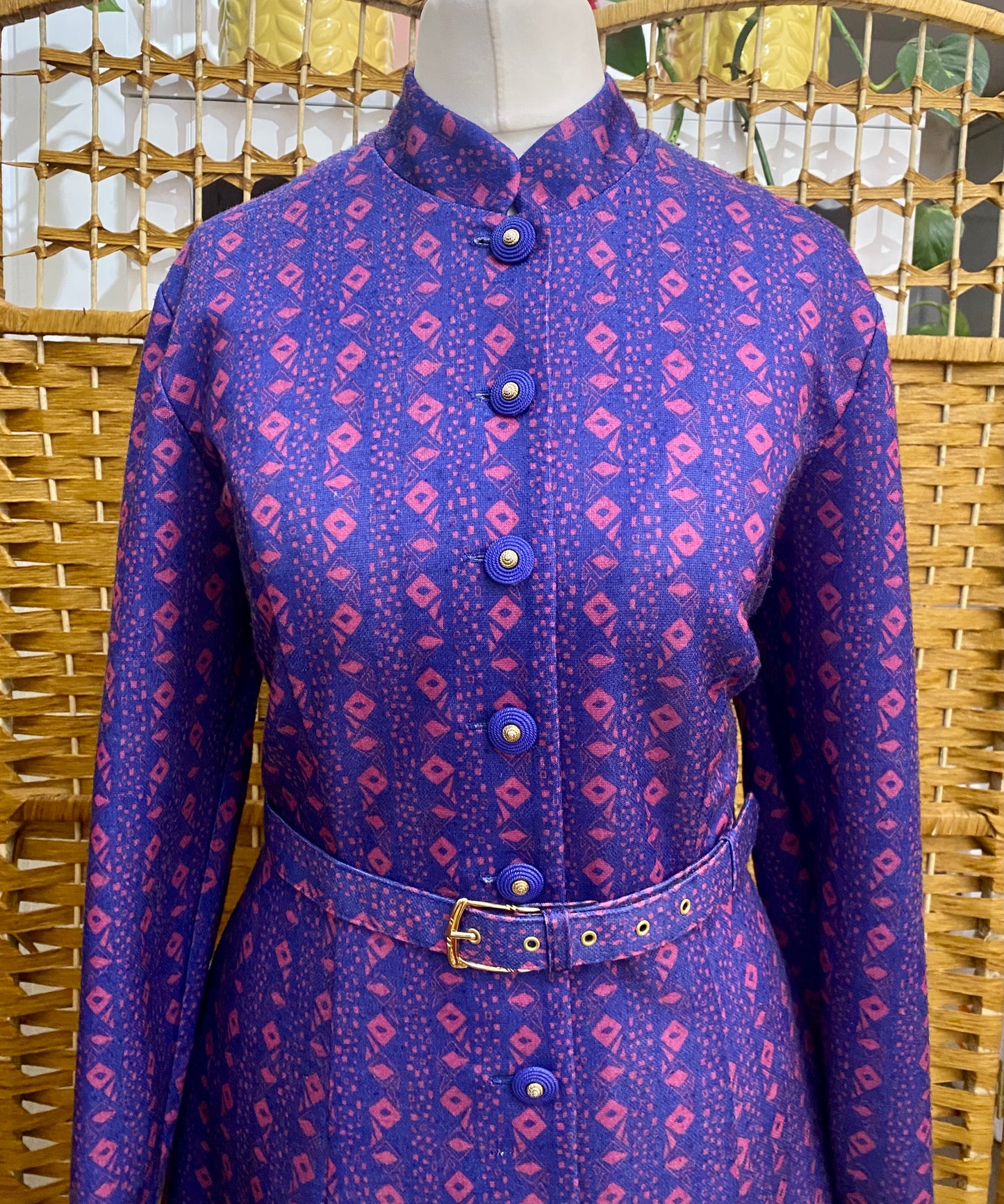 1970s Richard Stump Midi-Dress (UK 10)