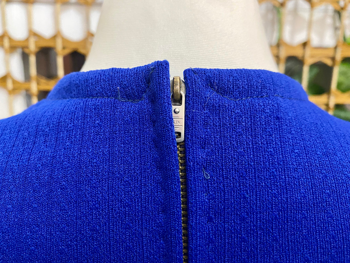 1960s Royal Blue Midi-Dress (UK 10)