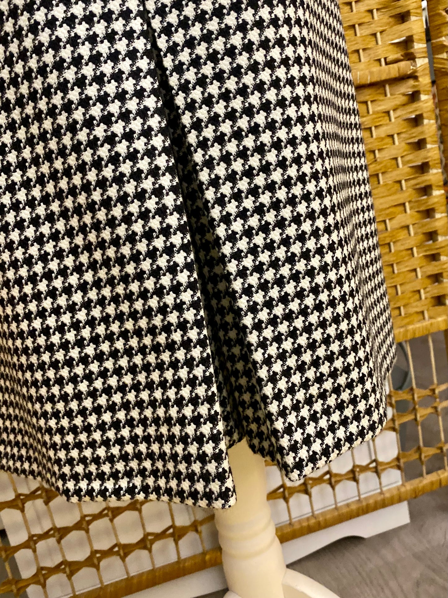 St Michael Wool Checked Skirt (UK 10)