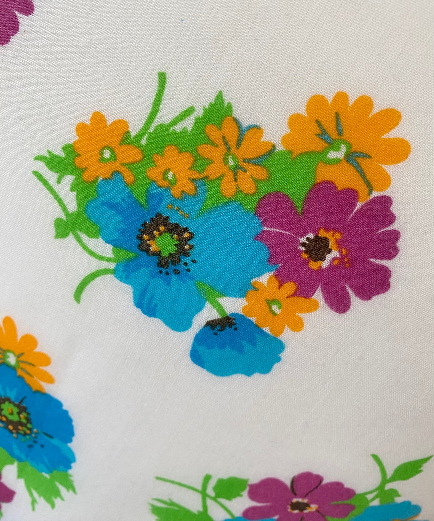 1970s Floral Mini Dress (UK 10)