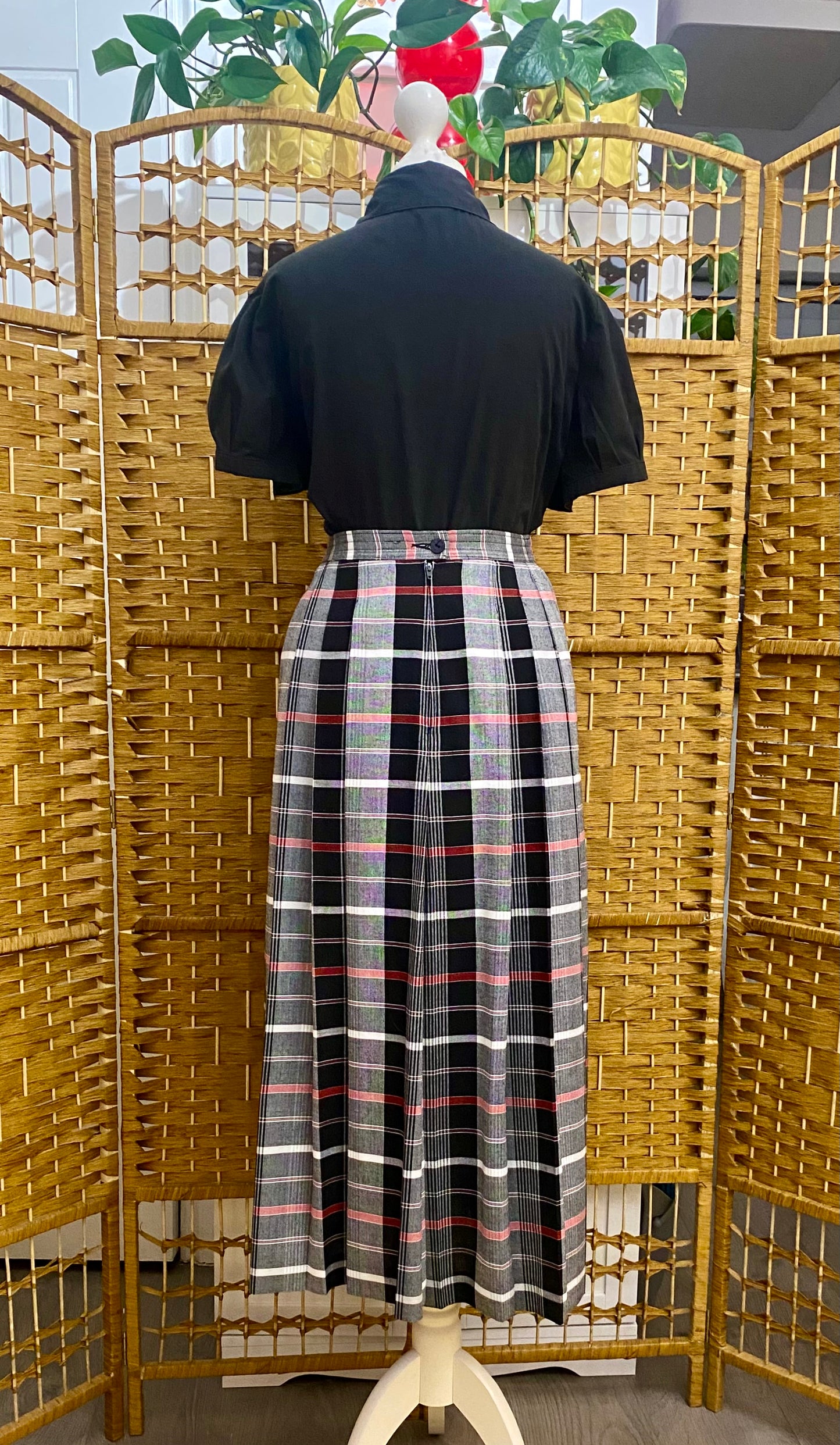 Brendella Checked Midi-Skirt (UK 12)