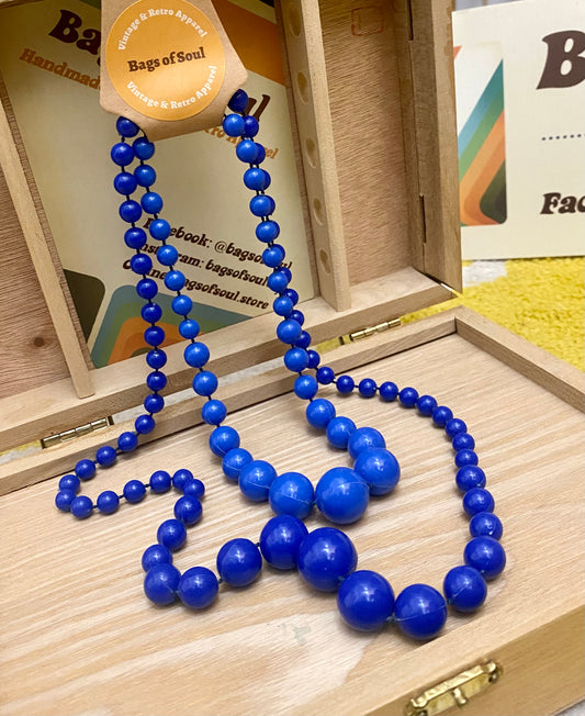 1980s Blue Beads Set