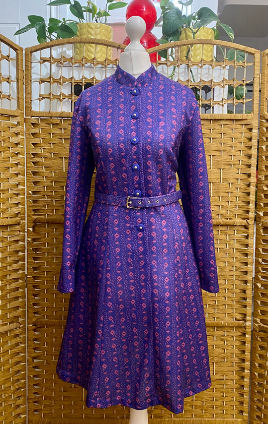 1970s Richard Stump Midi-Dress (UK 10)