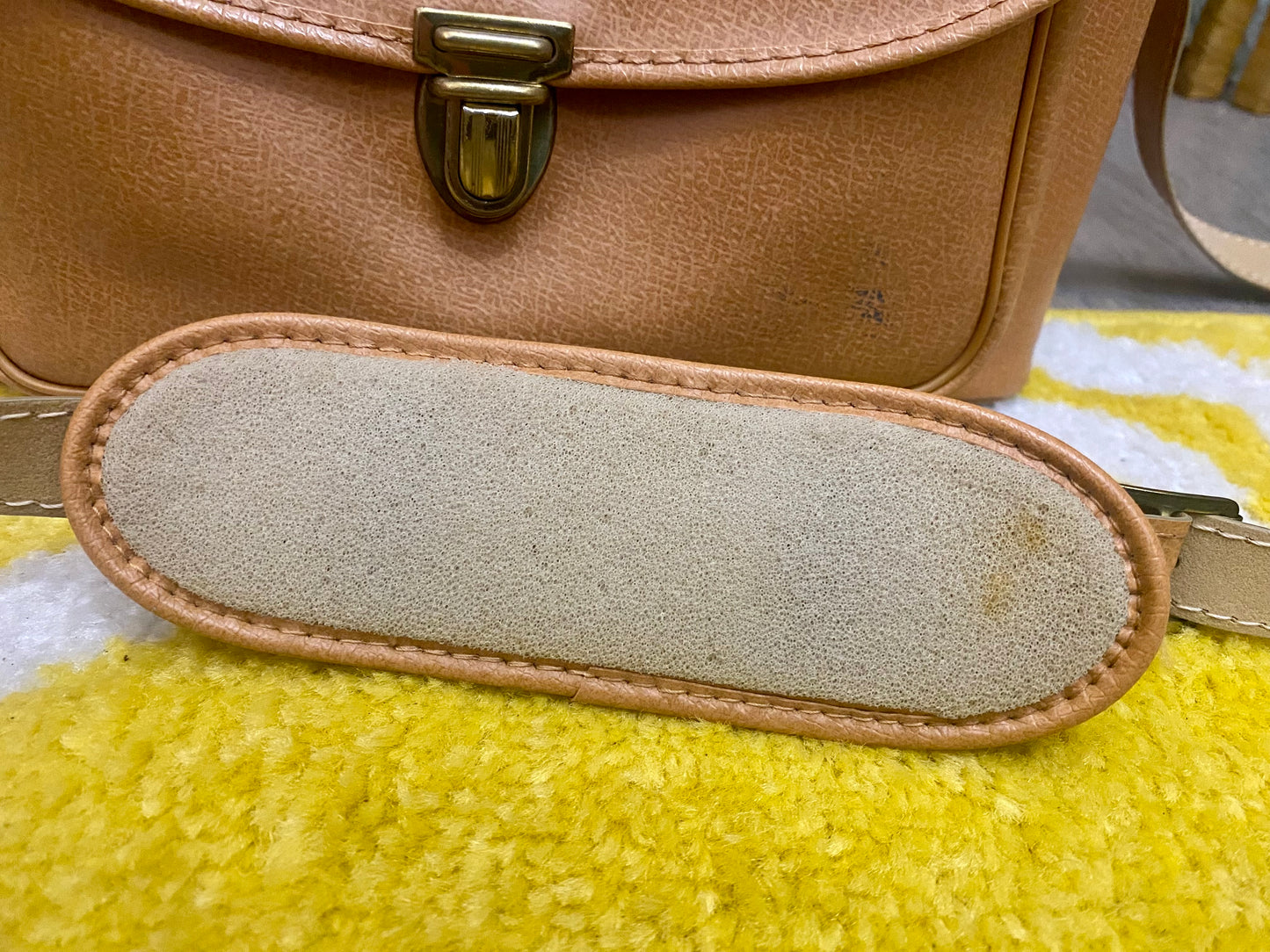 Vintage Tan Camera Case/Shoulder Bag