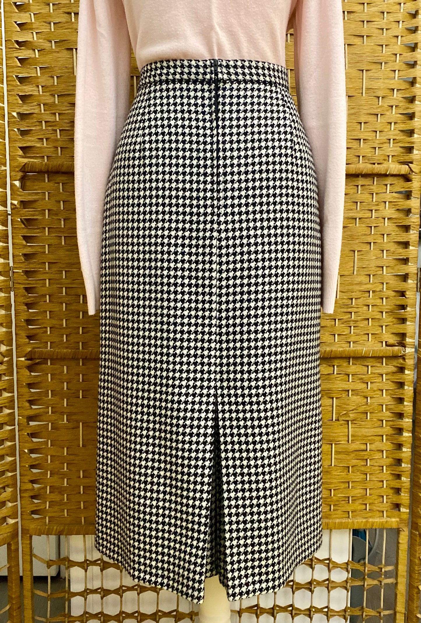 St Michael Wool Checked Skirt (UK 10)