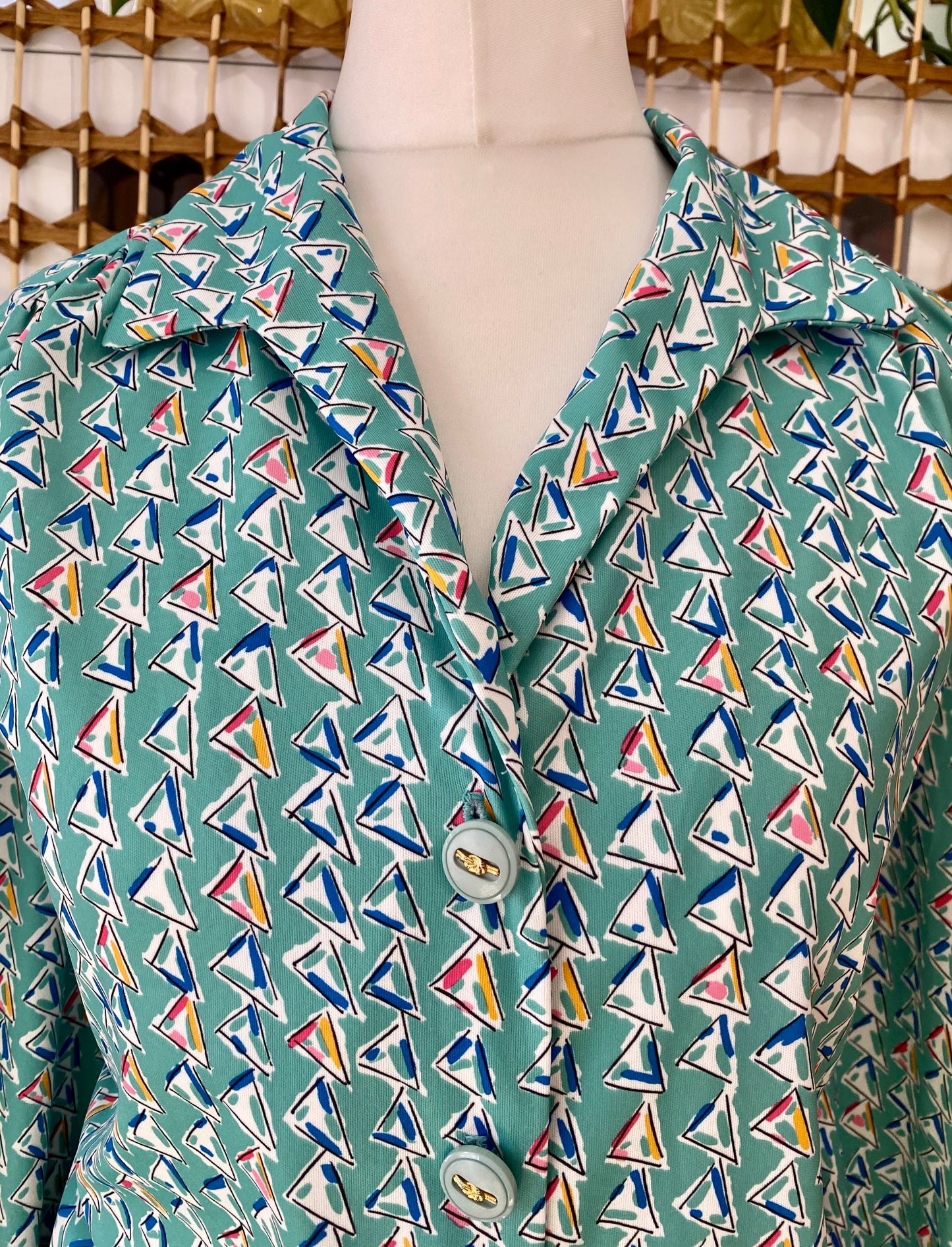 Howard’s Geometric Print Blouse (UK 16/18)