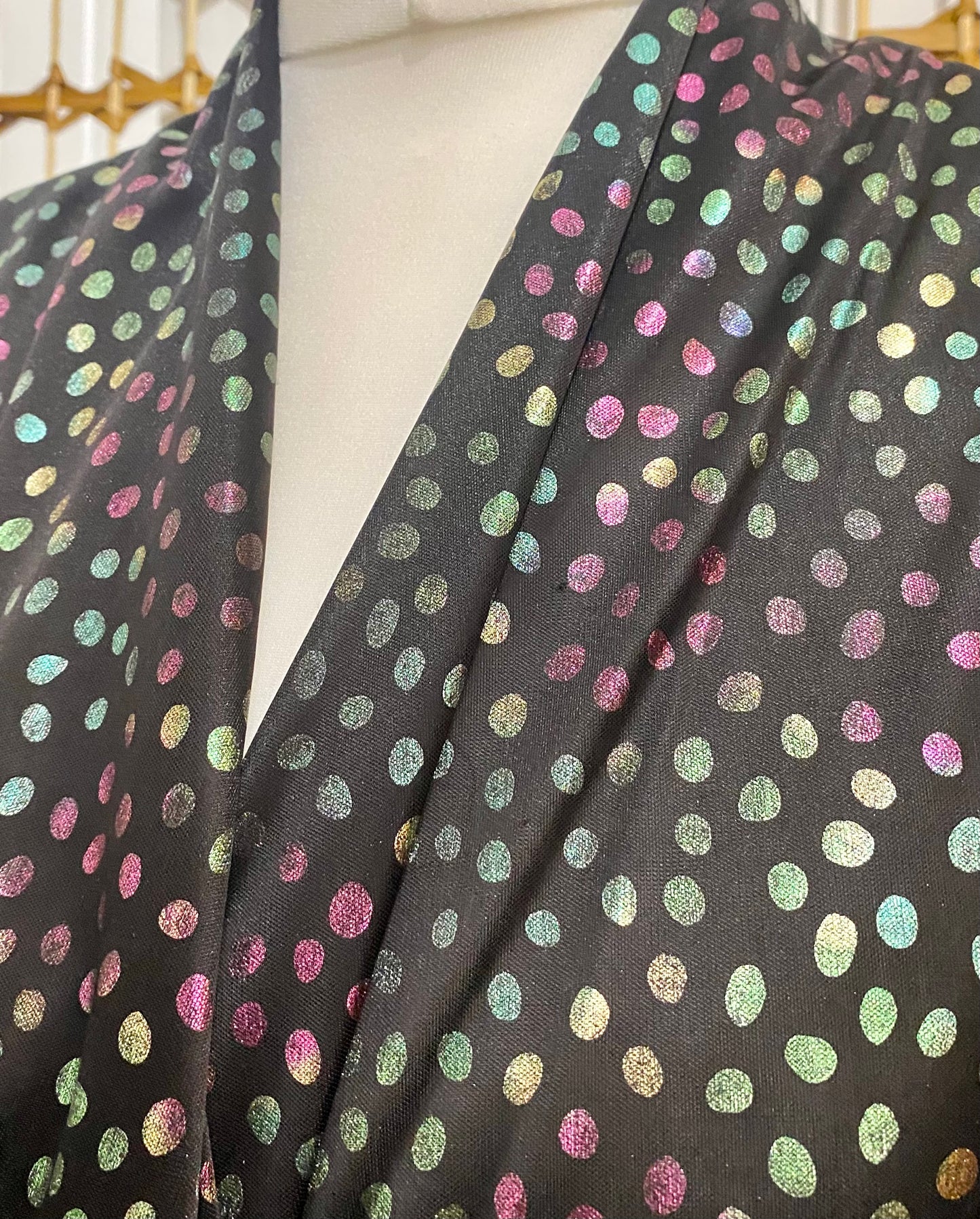 1980s Ma-Sai Polka Dot Blouse (UK 14)