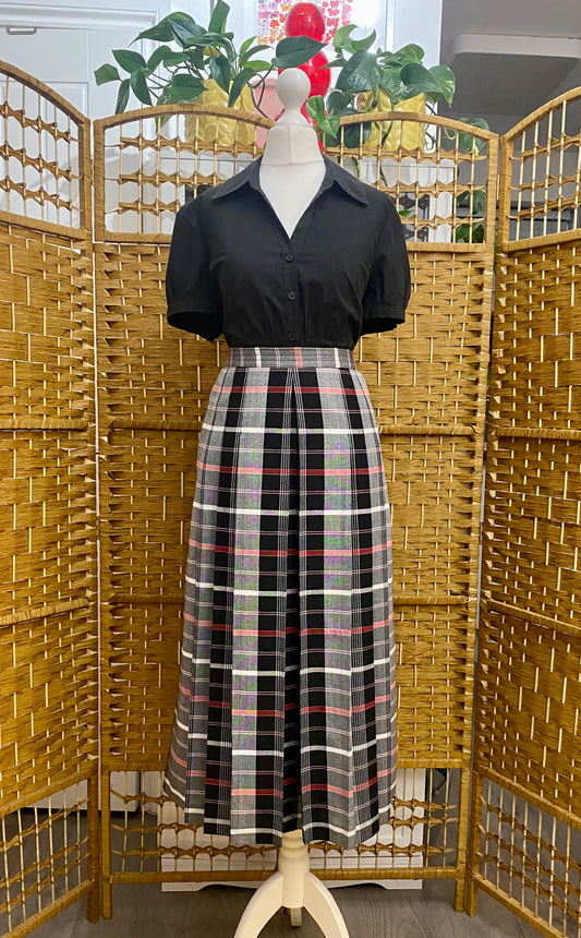 Brendella Checked Midi-Skirt (UK 12)