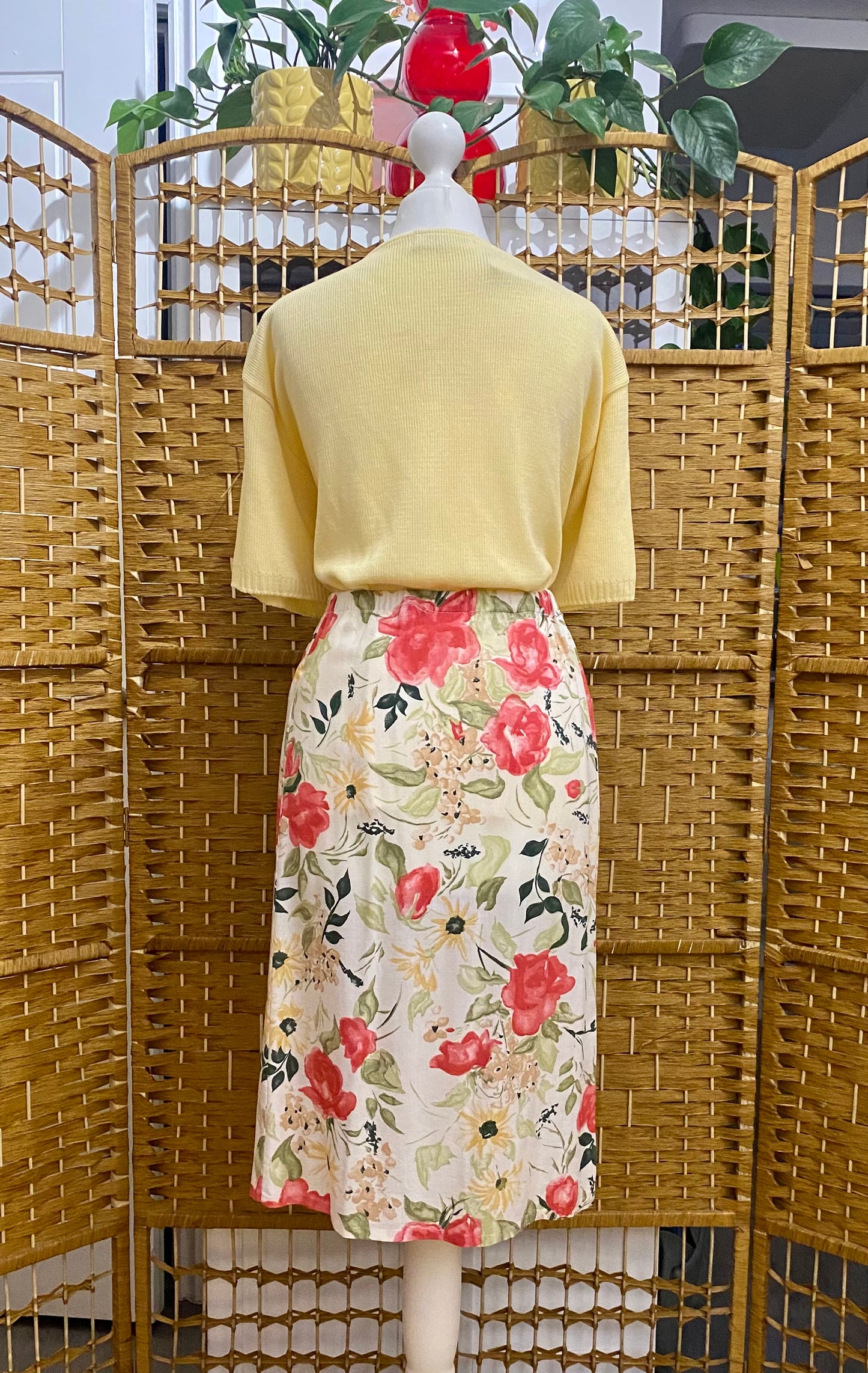 Floral Midi-Skirt (UK 12/14)