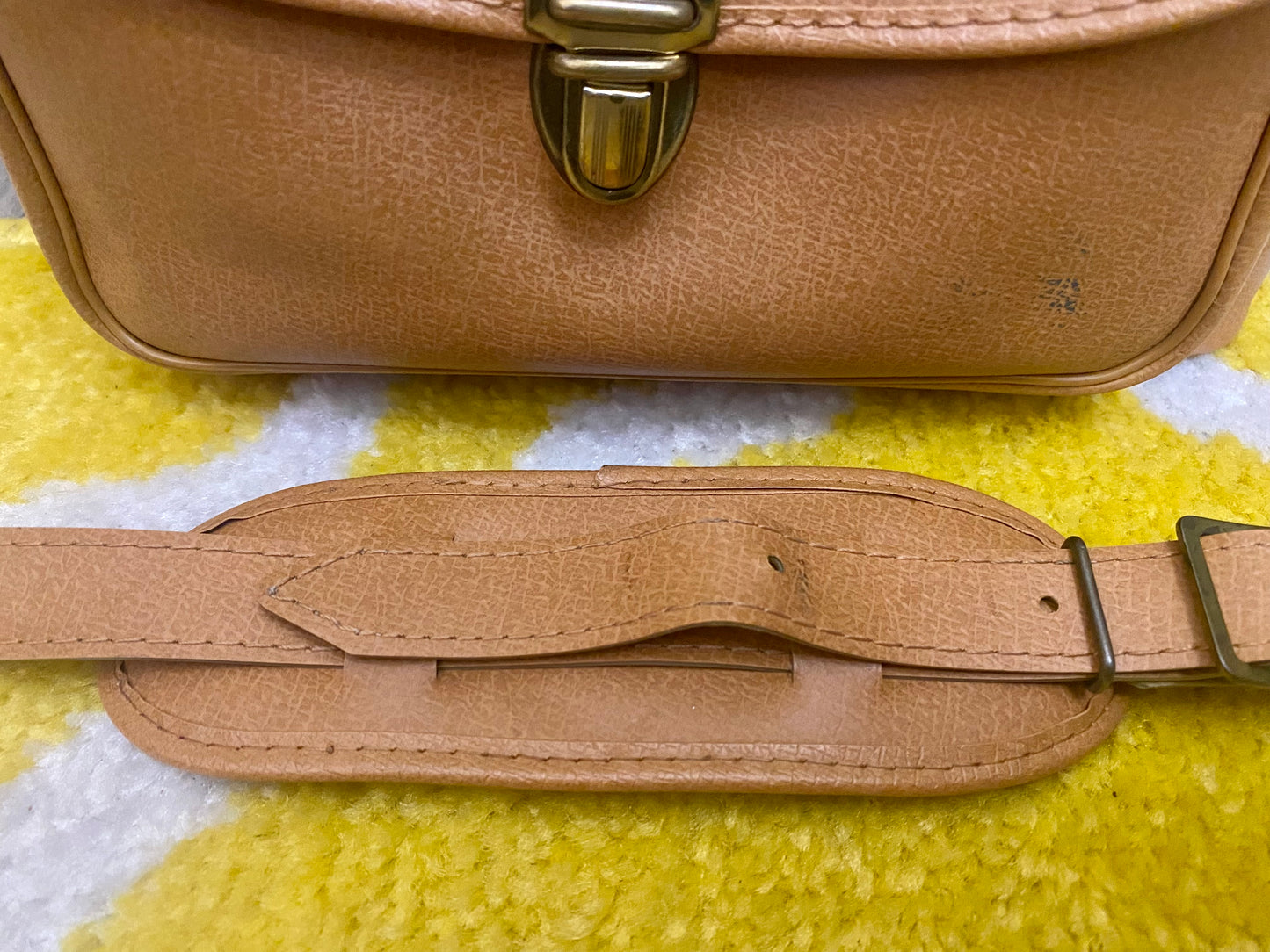 Vintage Tan Camera Case/Shoulder Bag