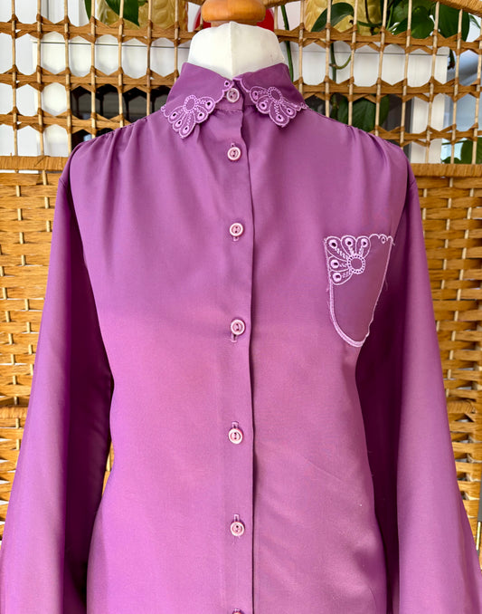 1980s Richard’s Purple Blouse (UK 16)