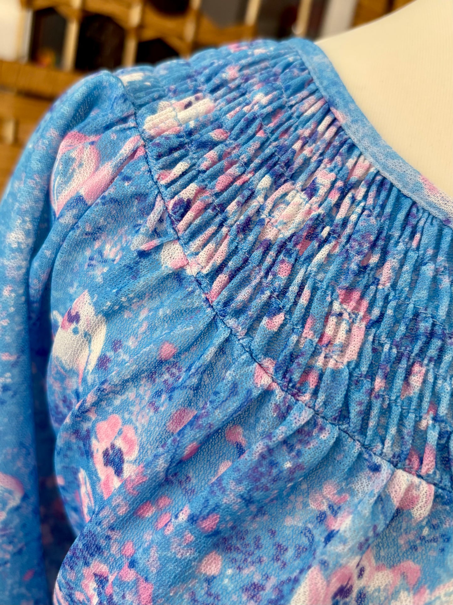 1980s C & A Floral Summer Dress (UK 10)
