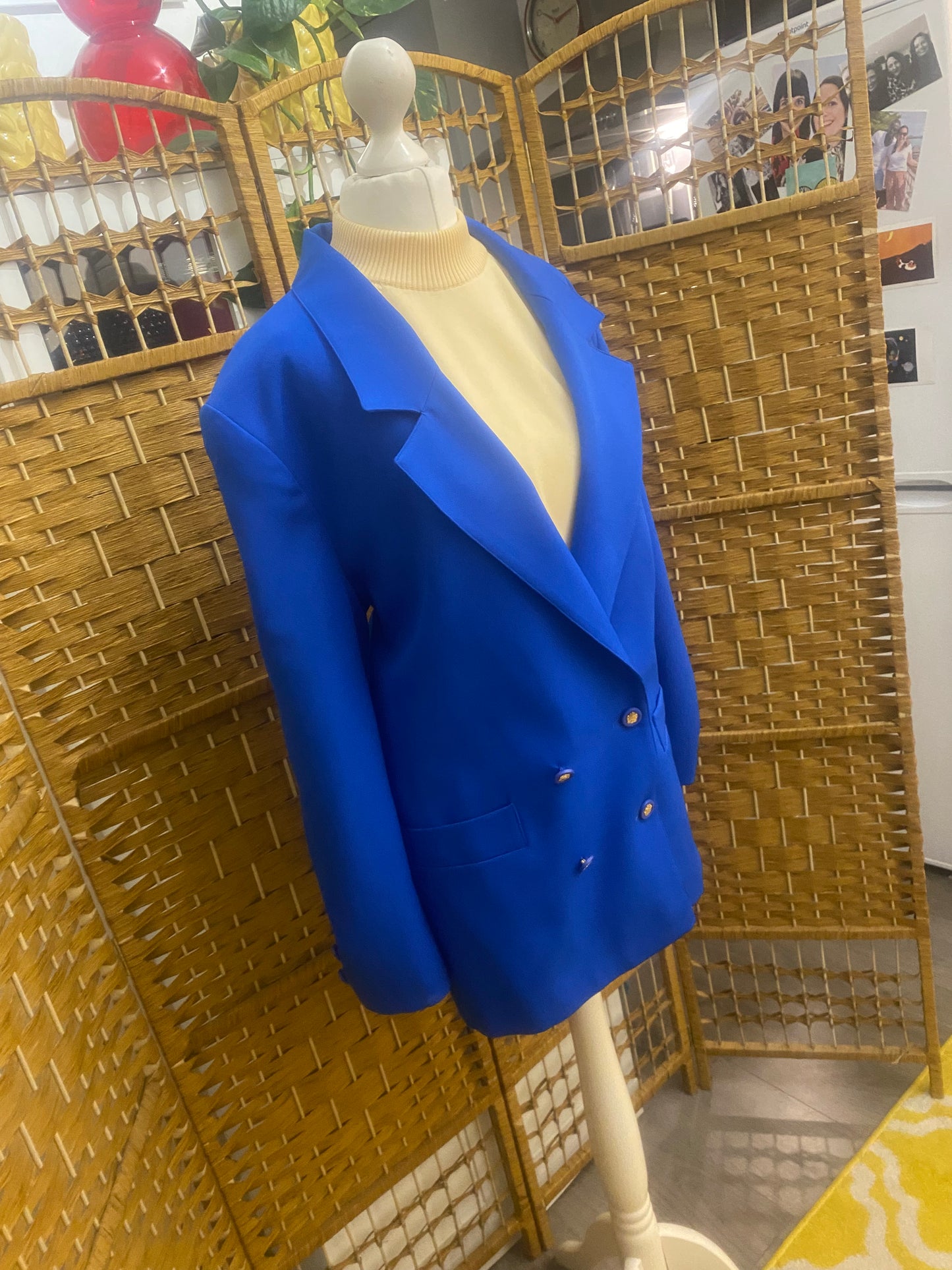 1980s Blue Blazer (UK 16)