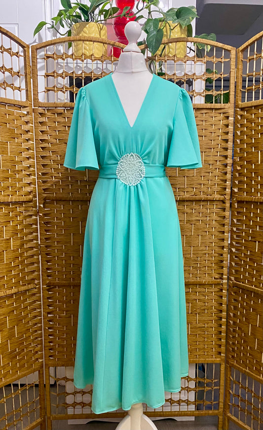 1970s Debenhams Midi-Dress (UK 8)