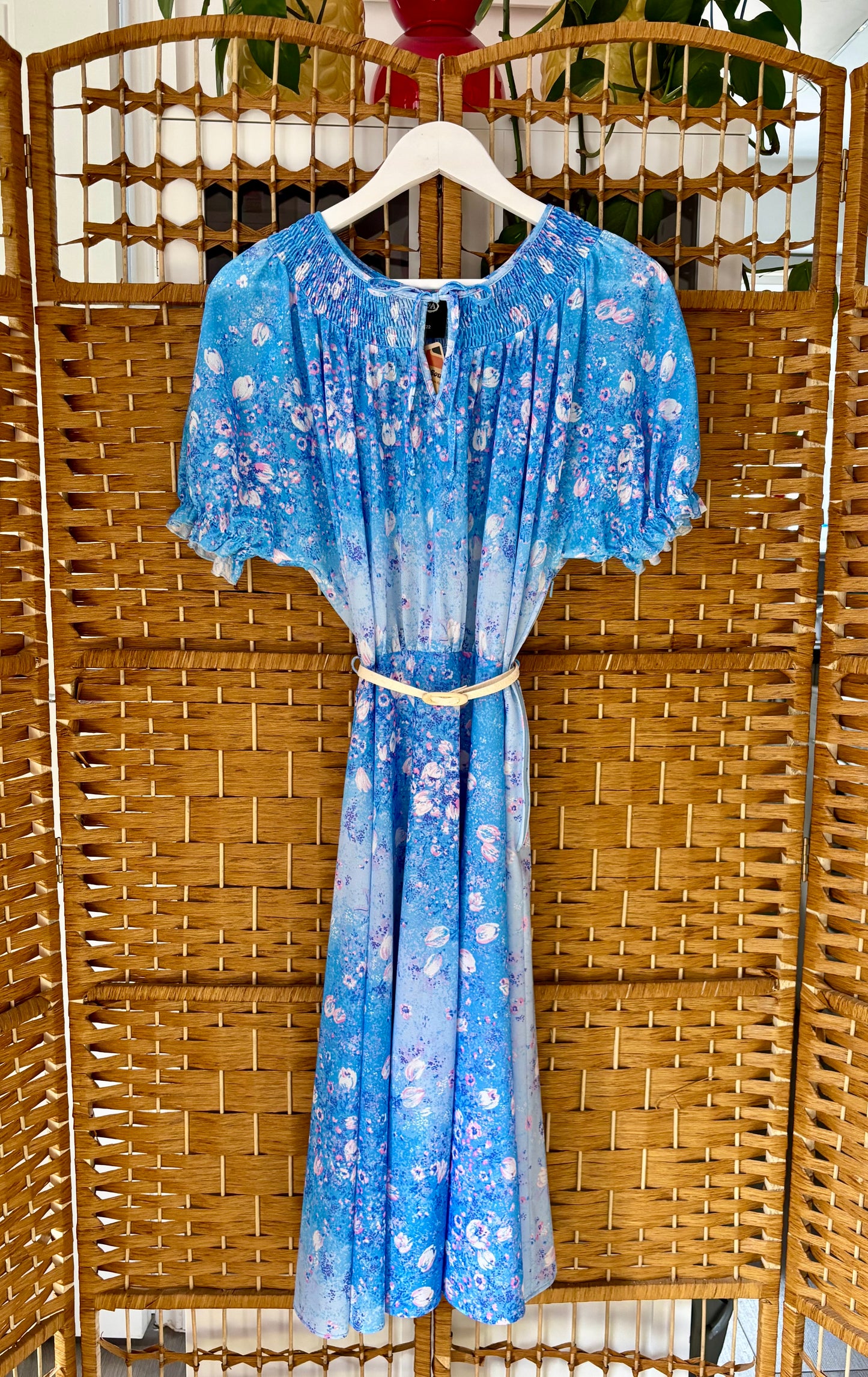 1980s C & A Floral Summer Dress (UK 10)