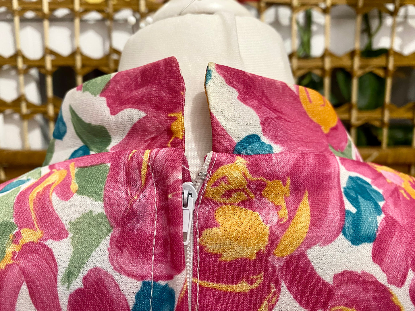 1980s Floral Tea Dress (UK 14)