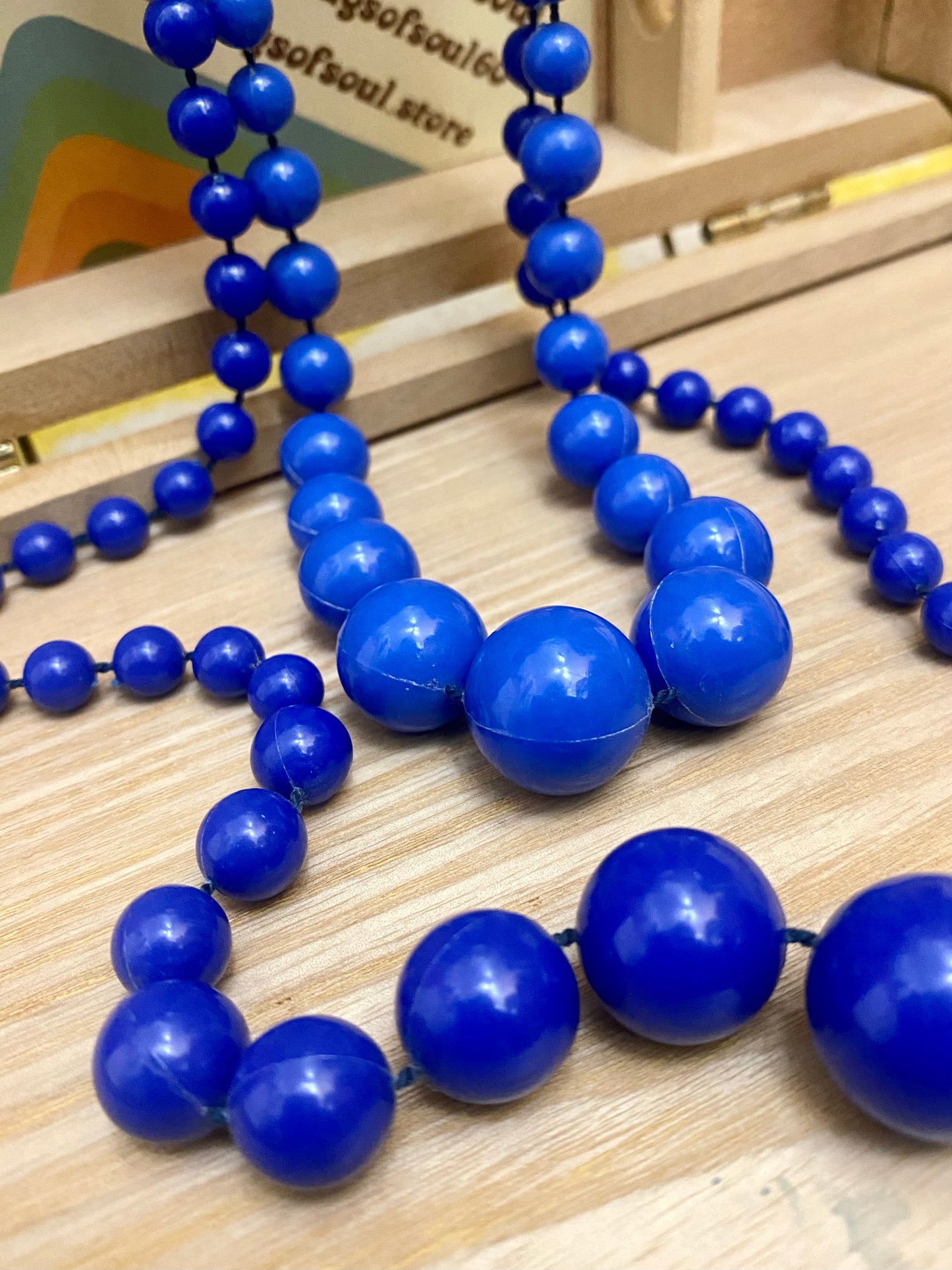 1980s Blue Beads Set