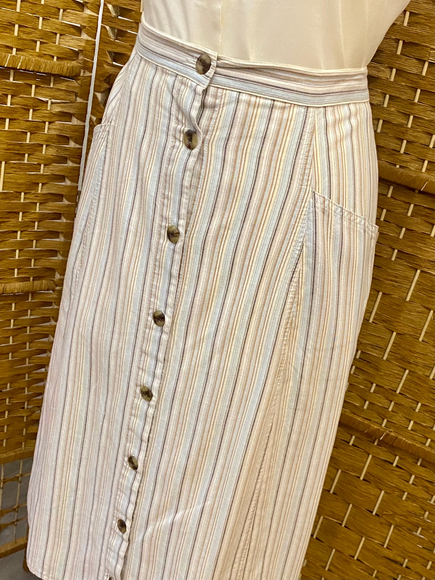 Striped Midi-Skirt (UK 12)