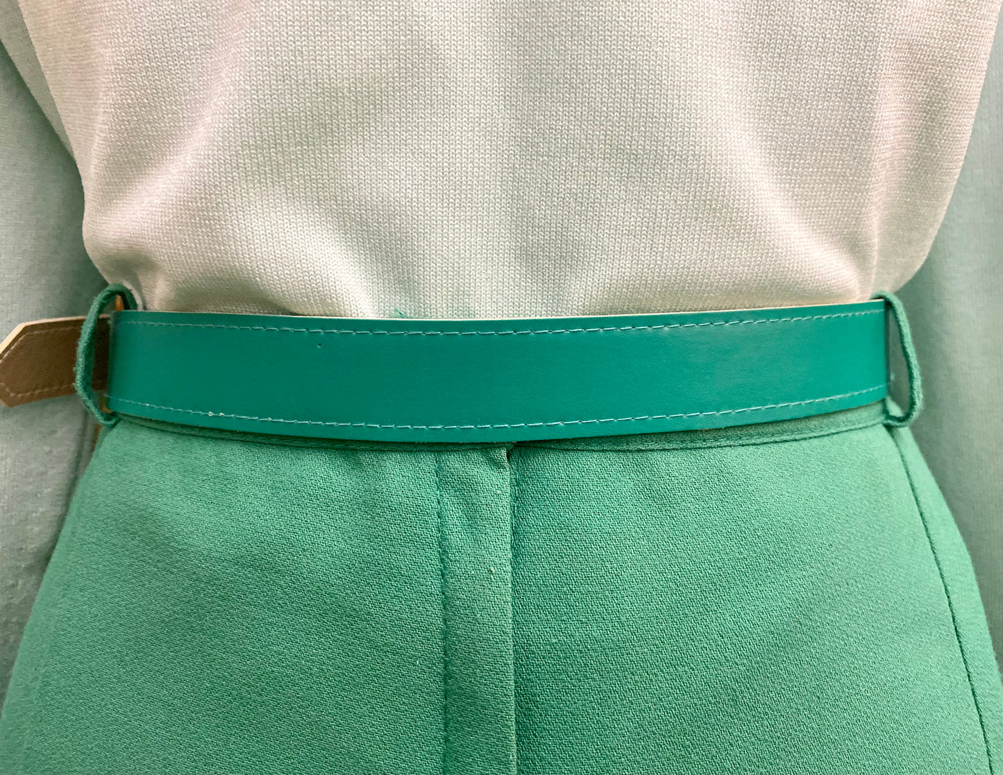 C & A Green Midi-Skirt (UK 10)