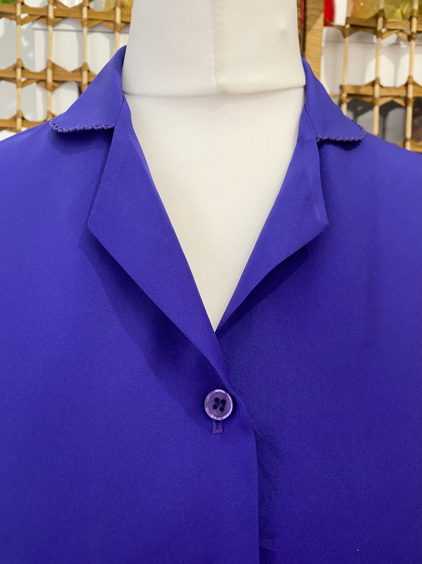 1970s Bonworth Purple Blouse (UK 12)