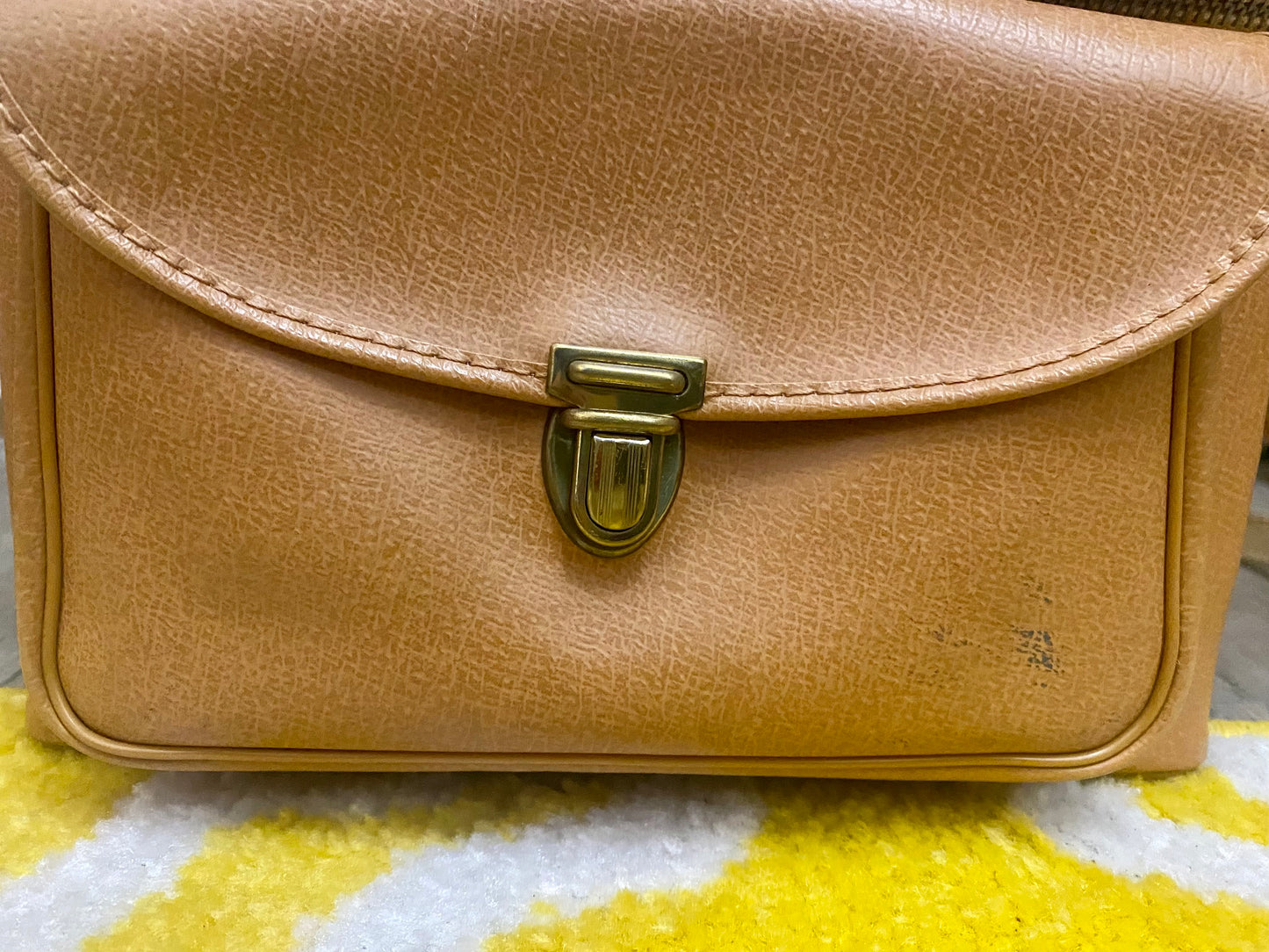 Vintage Tan Camera Case/Shoulder Bag