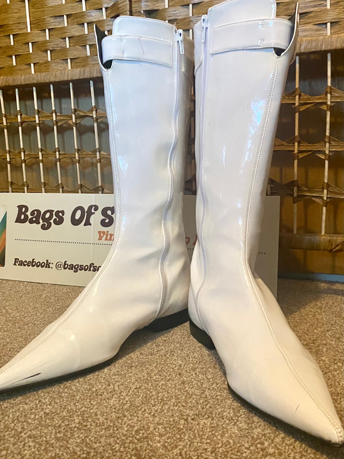 1960s White Patent ‘GoGo’ Boots