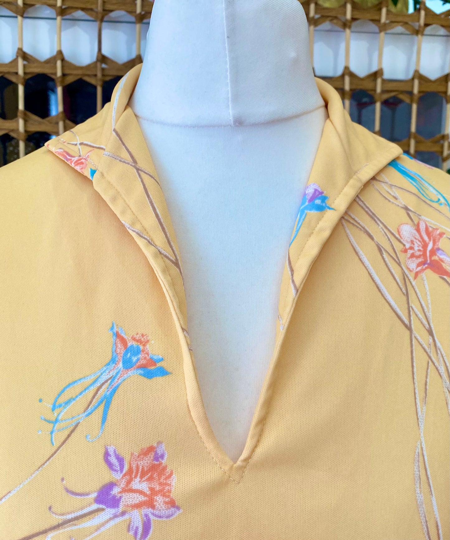 1970s Floral Tunic Top (UK 12)