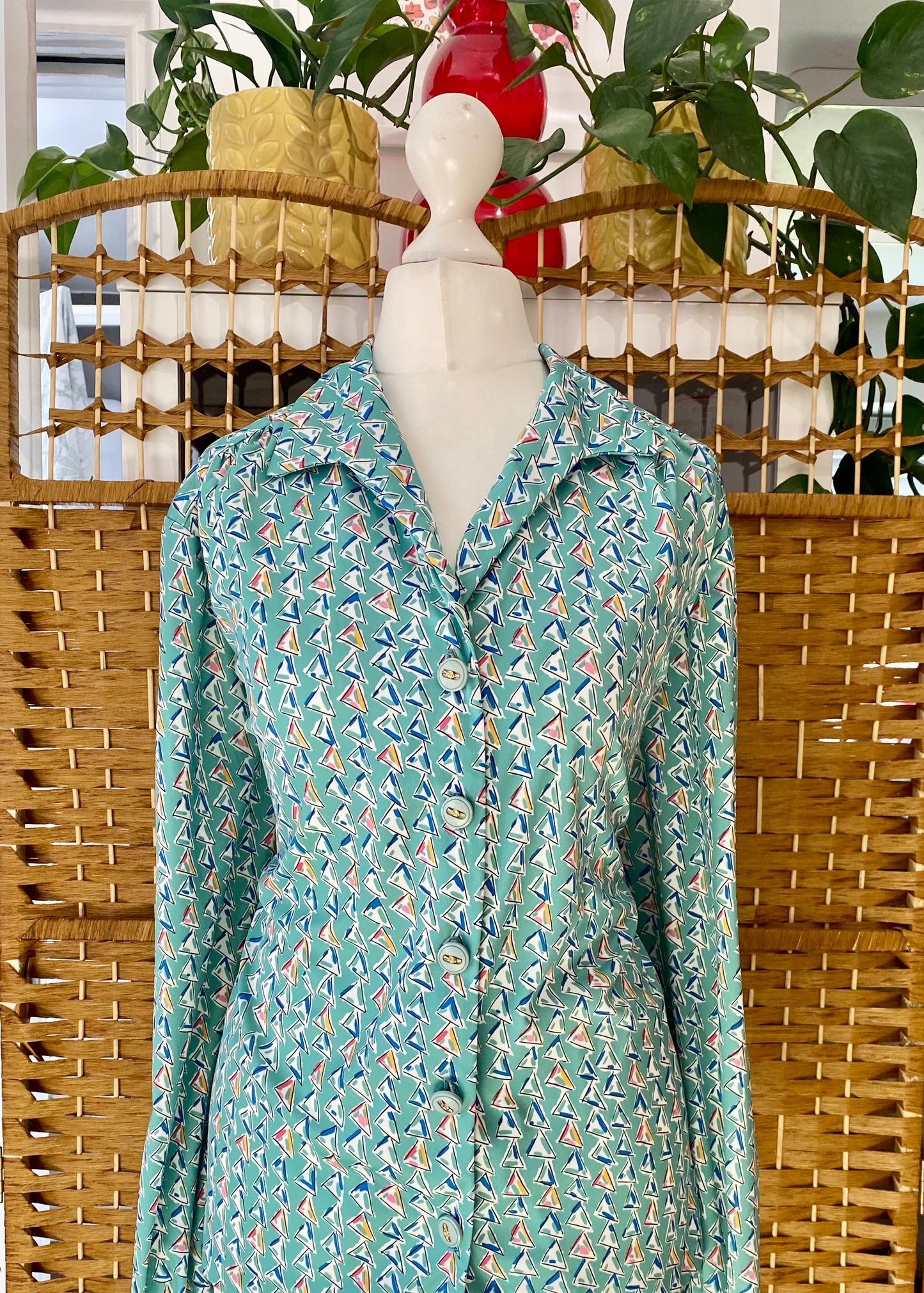 Howard’s Geometric Print Blouse (UK 16/18)