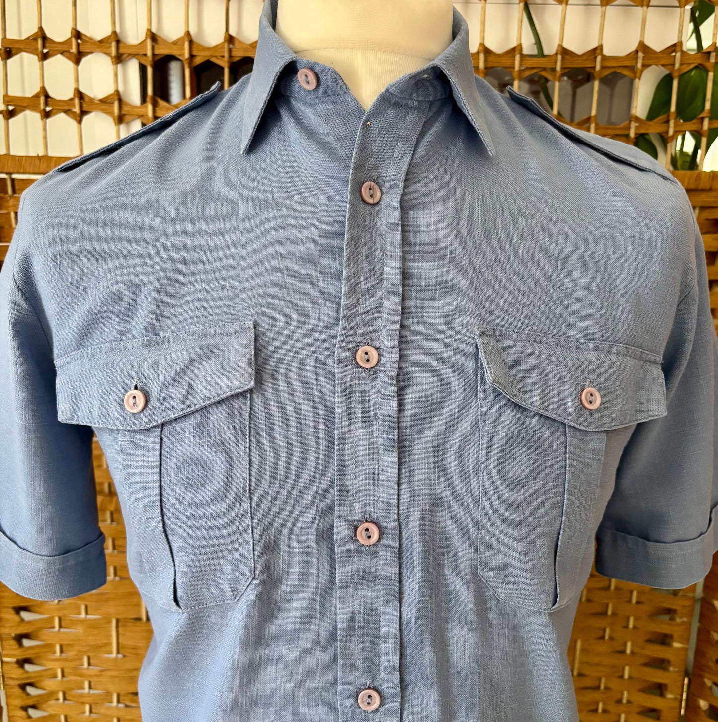 1970s St Michael Short Sleeve Shirt (40”)