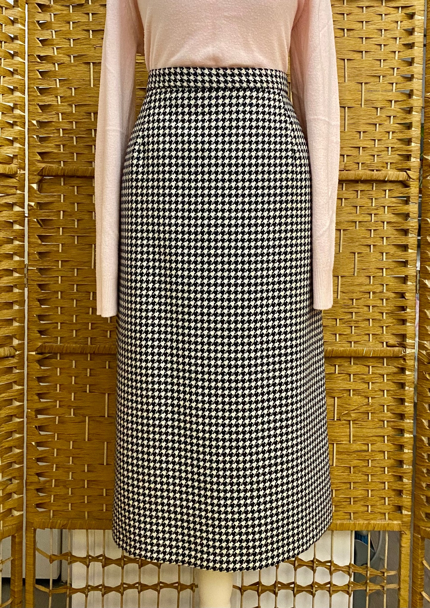 St Michael Wool Checked Skirt (UK 10)