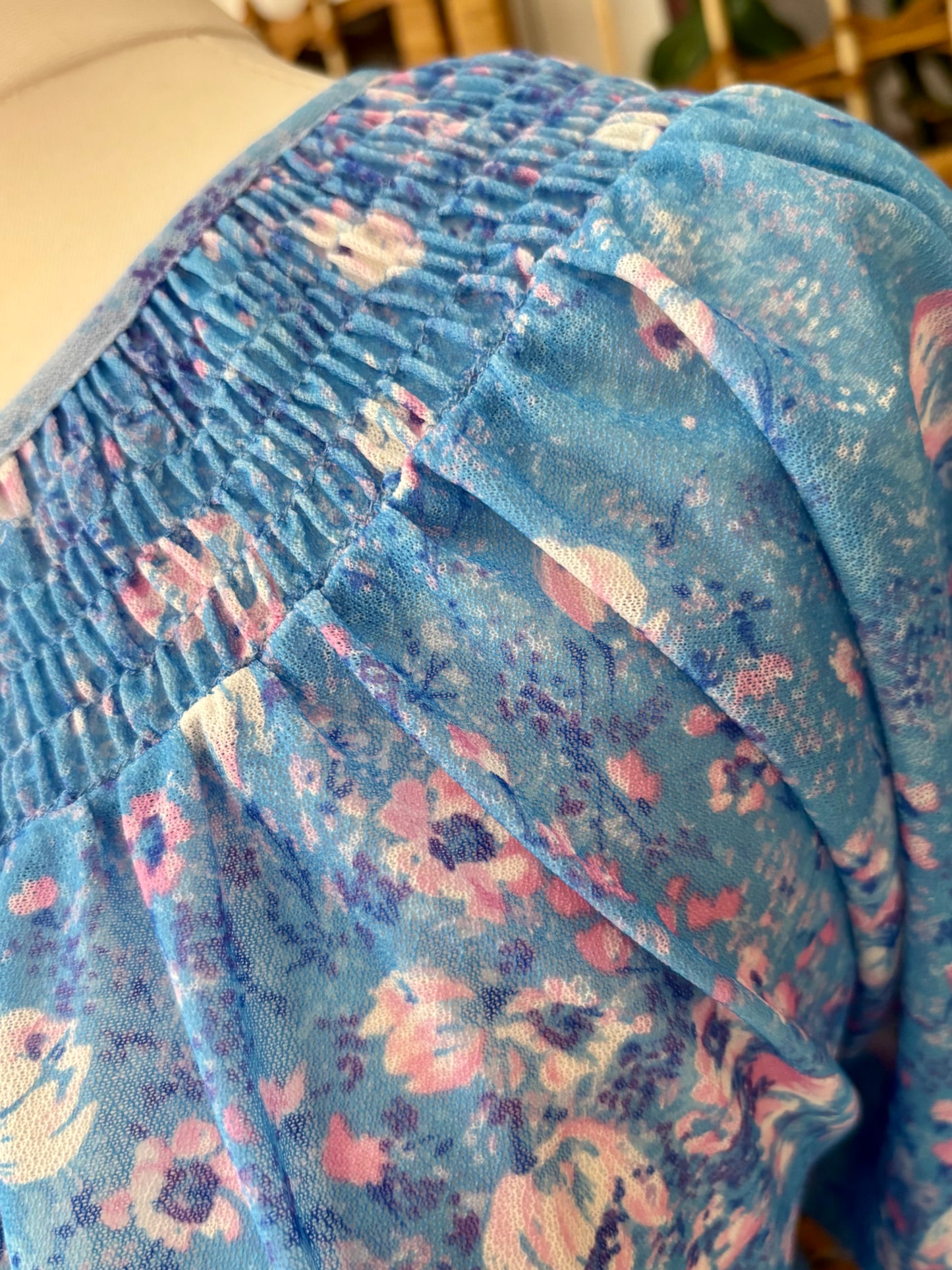 1980s C & A Floral Summer Dress (UK 10)