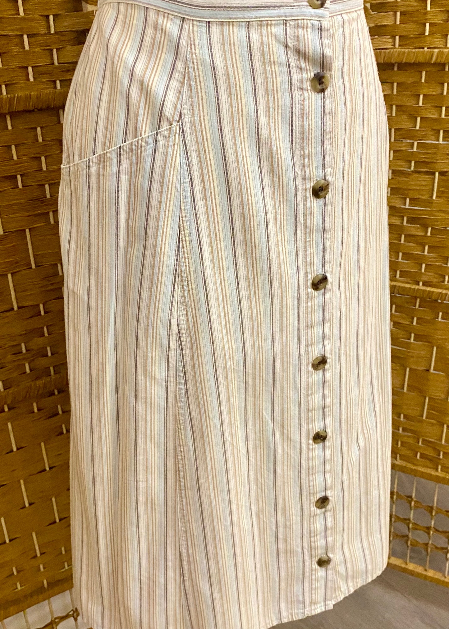 Striped Midi-Skirt (UK 12)