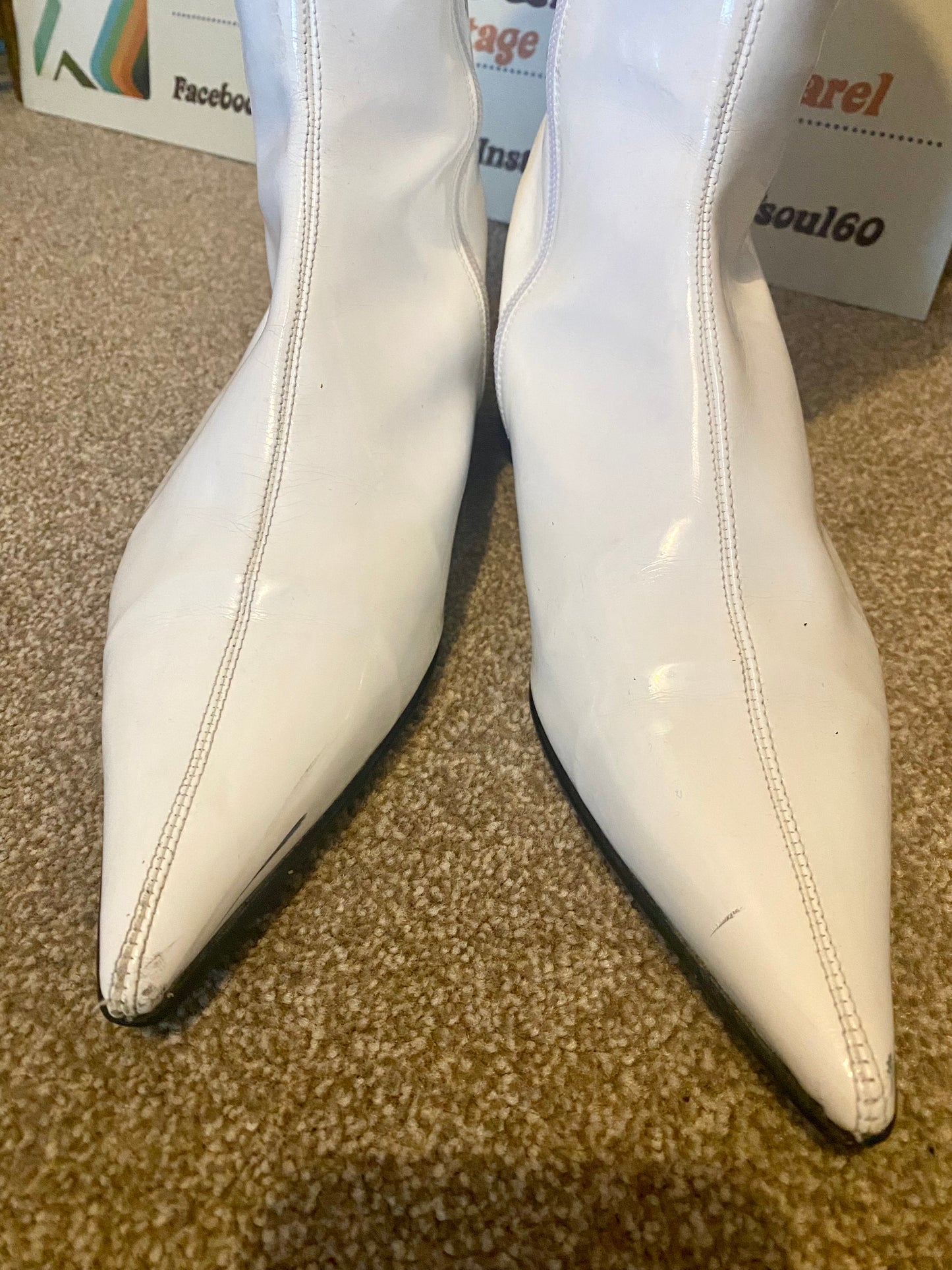 1960s White Patent ‘GoGo’ Boots