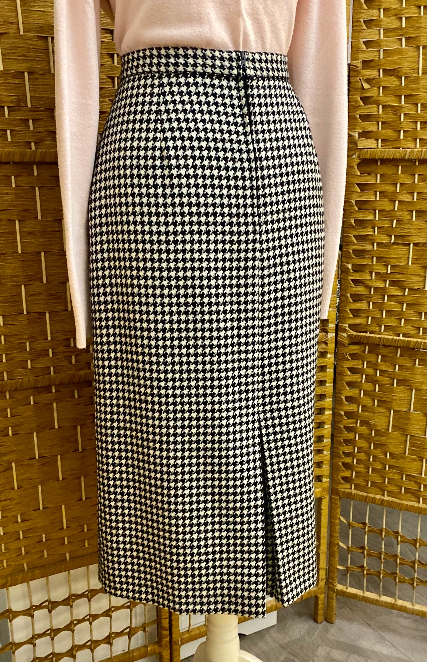 St Michael Wool Checked Skirt (UK 10)