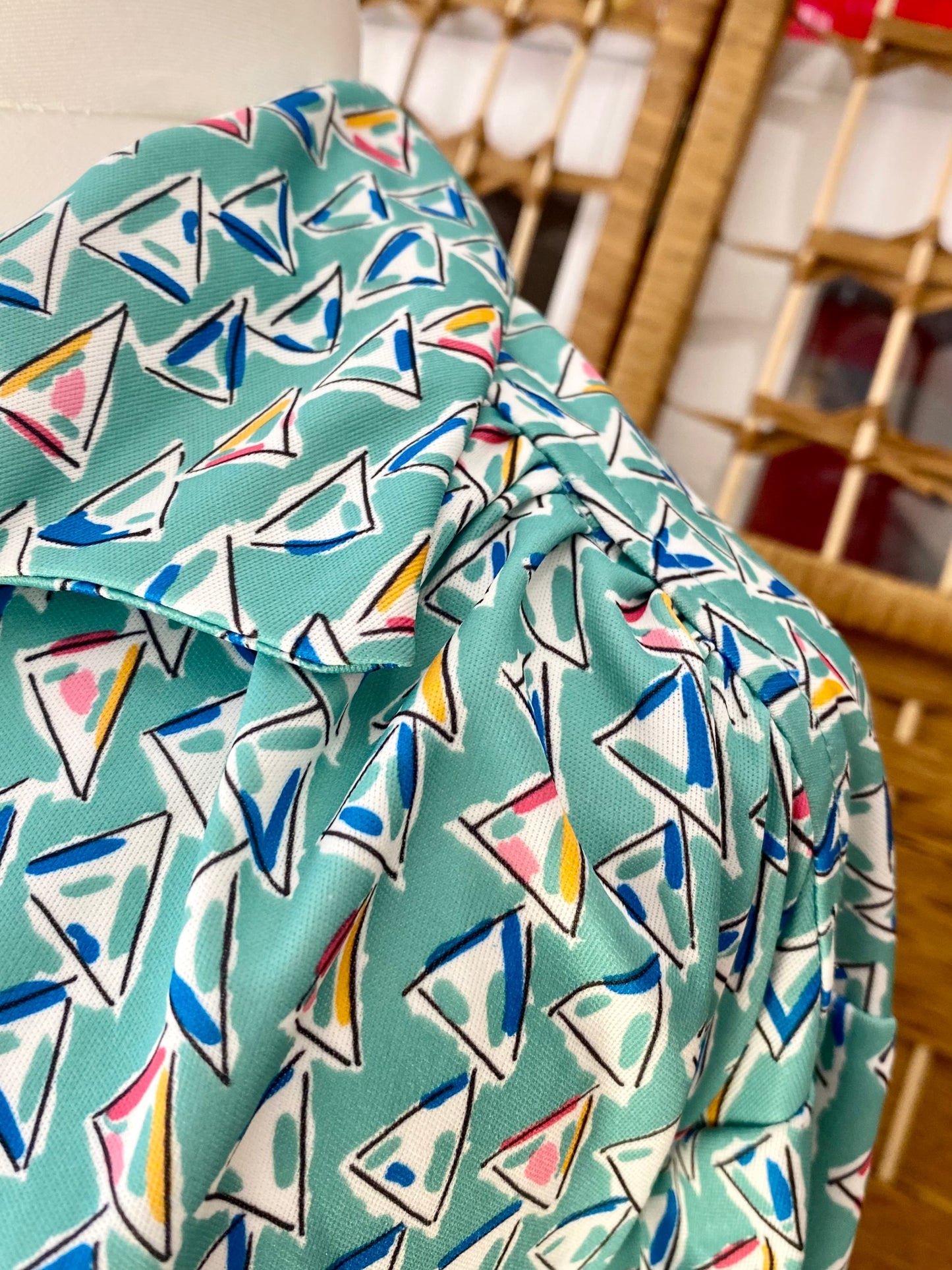 Howard’s Geometric Print Blouse (UK 16/18)