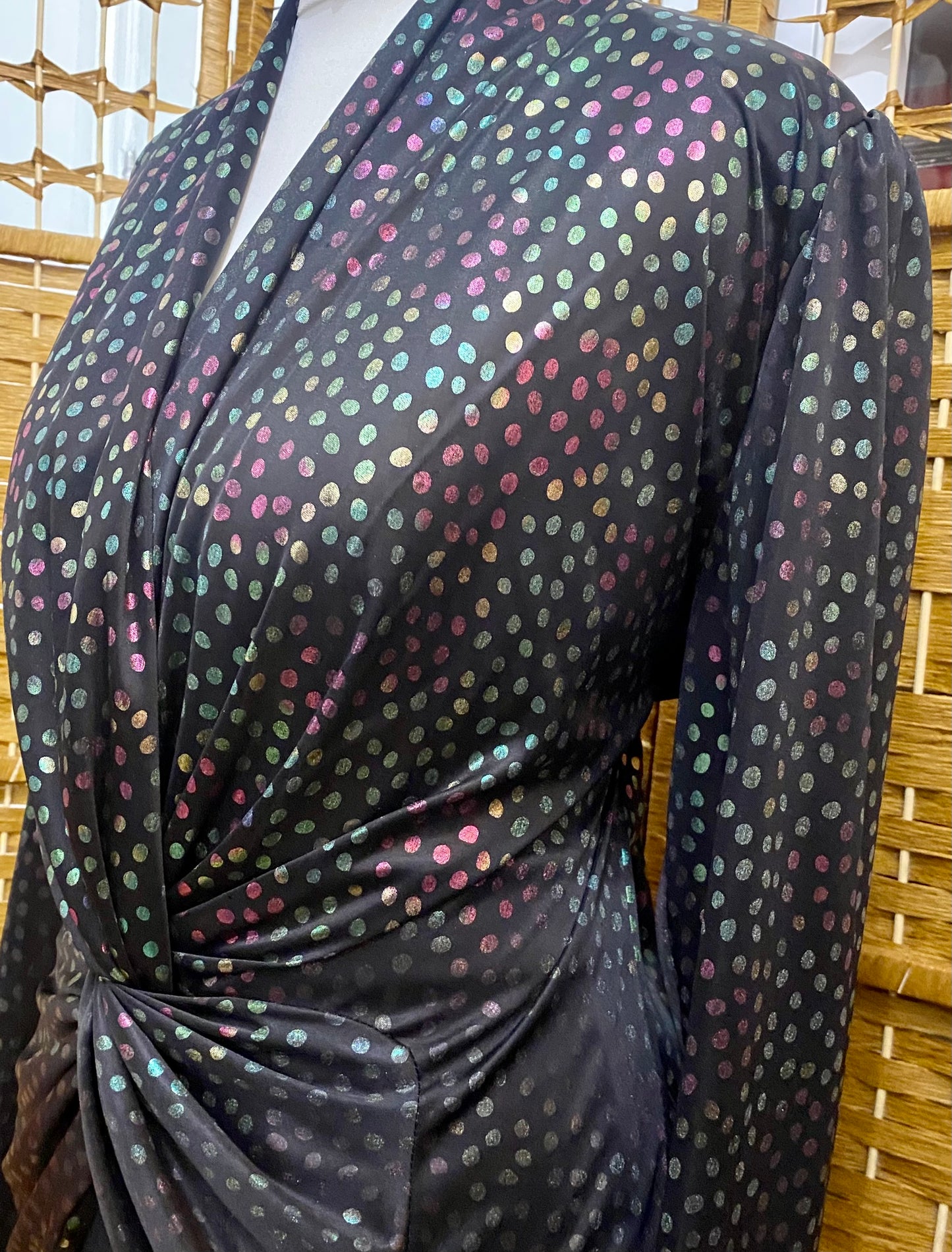 1980s Ma-Sai Polka Dot Blouse (UK 14)